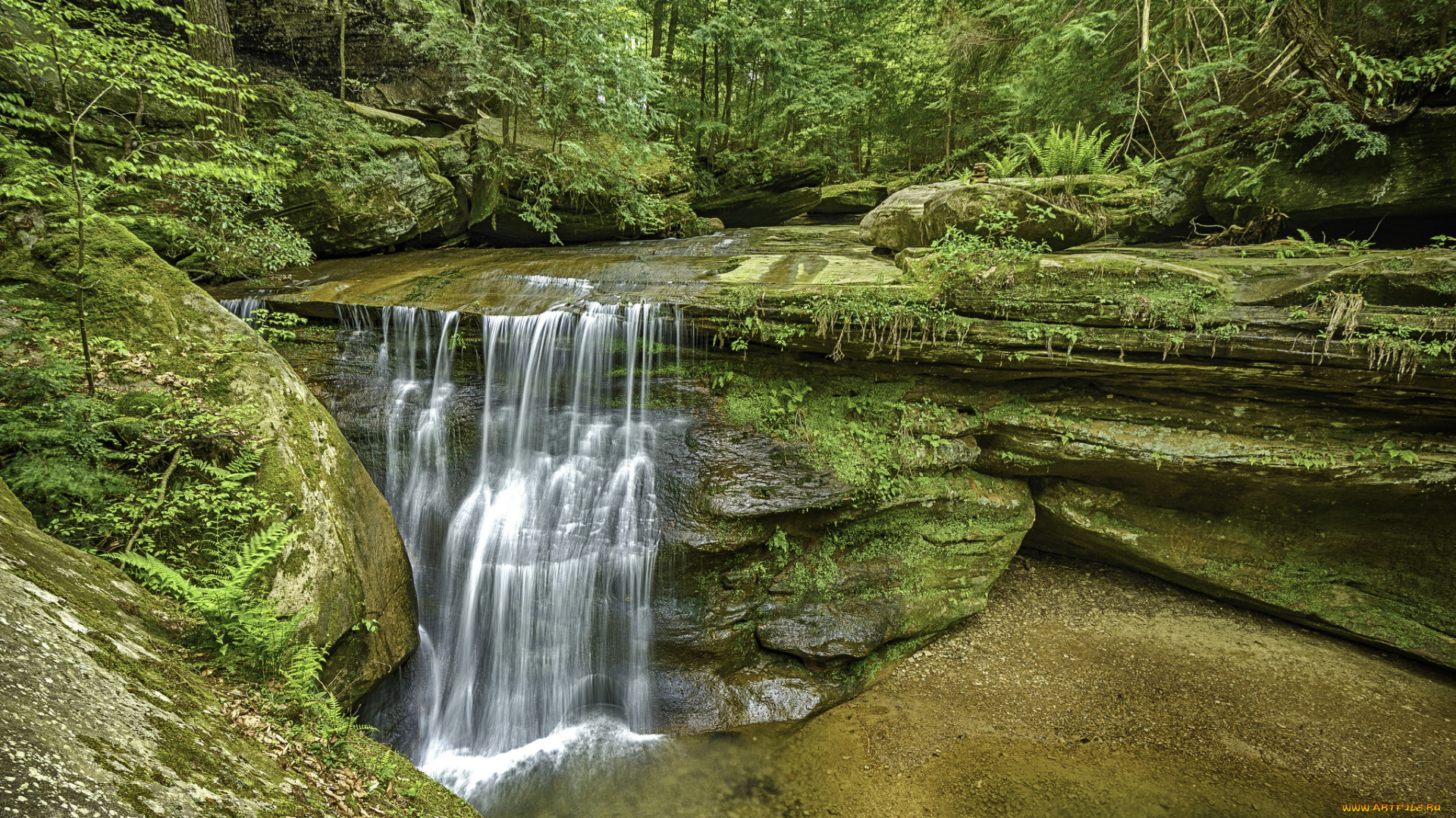 природа, водопады, простор