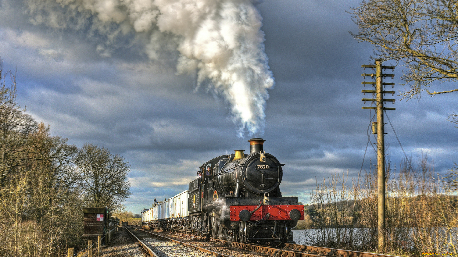 техника, паровозы, состав, локомотив