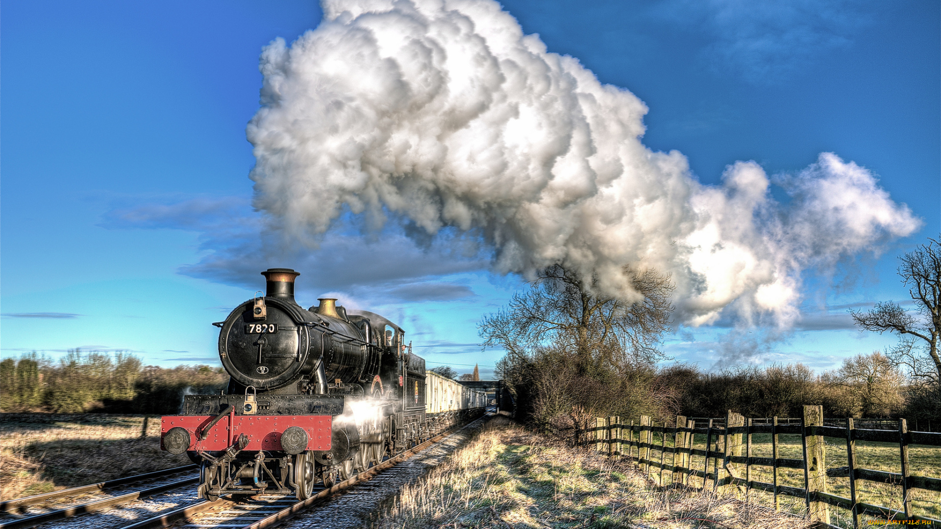 техника, паровозы, состав, локомотив