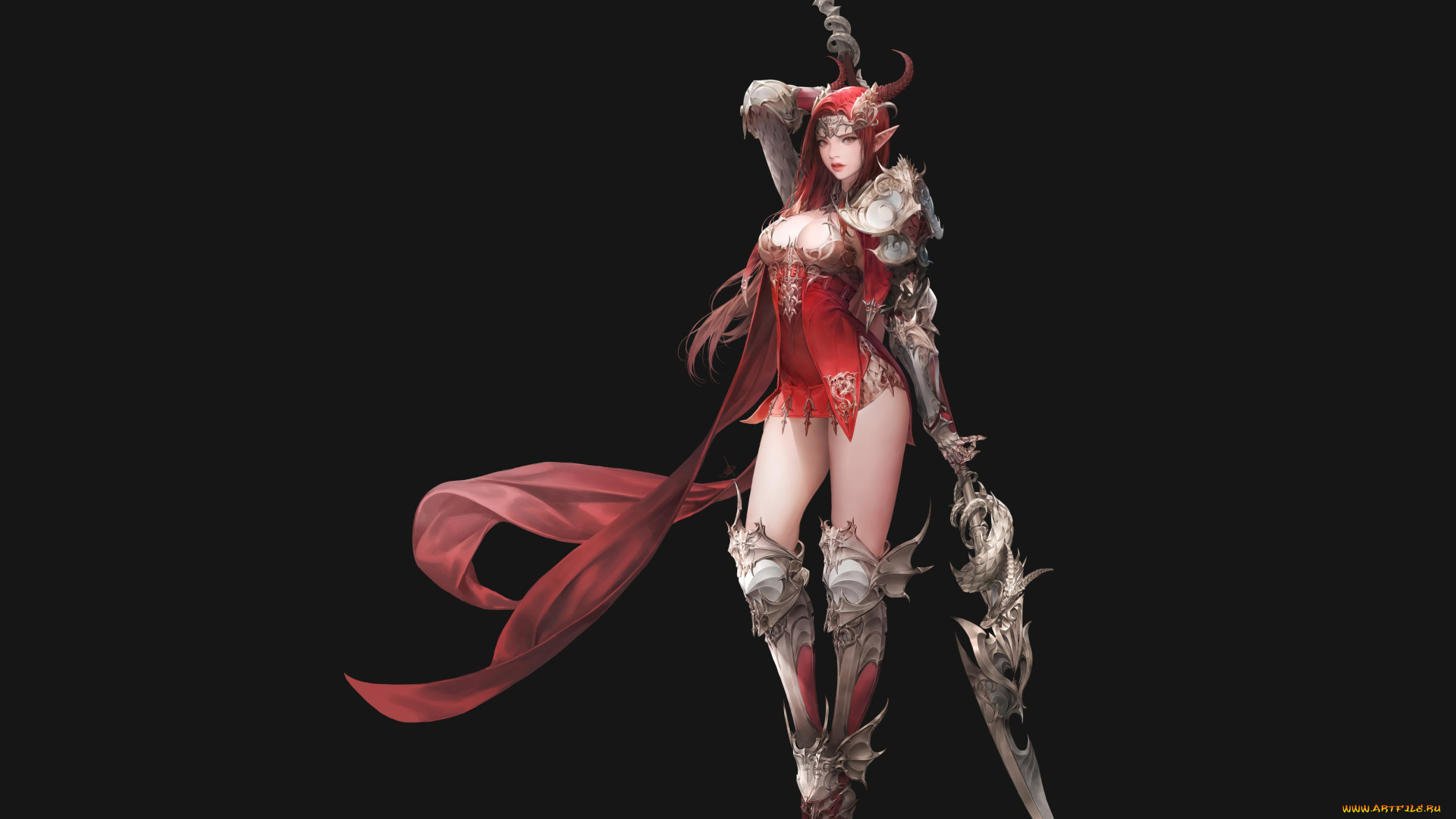 видео, игры, league, of, angels, девушка