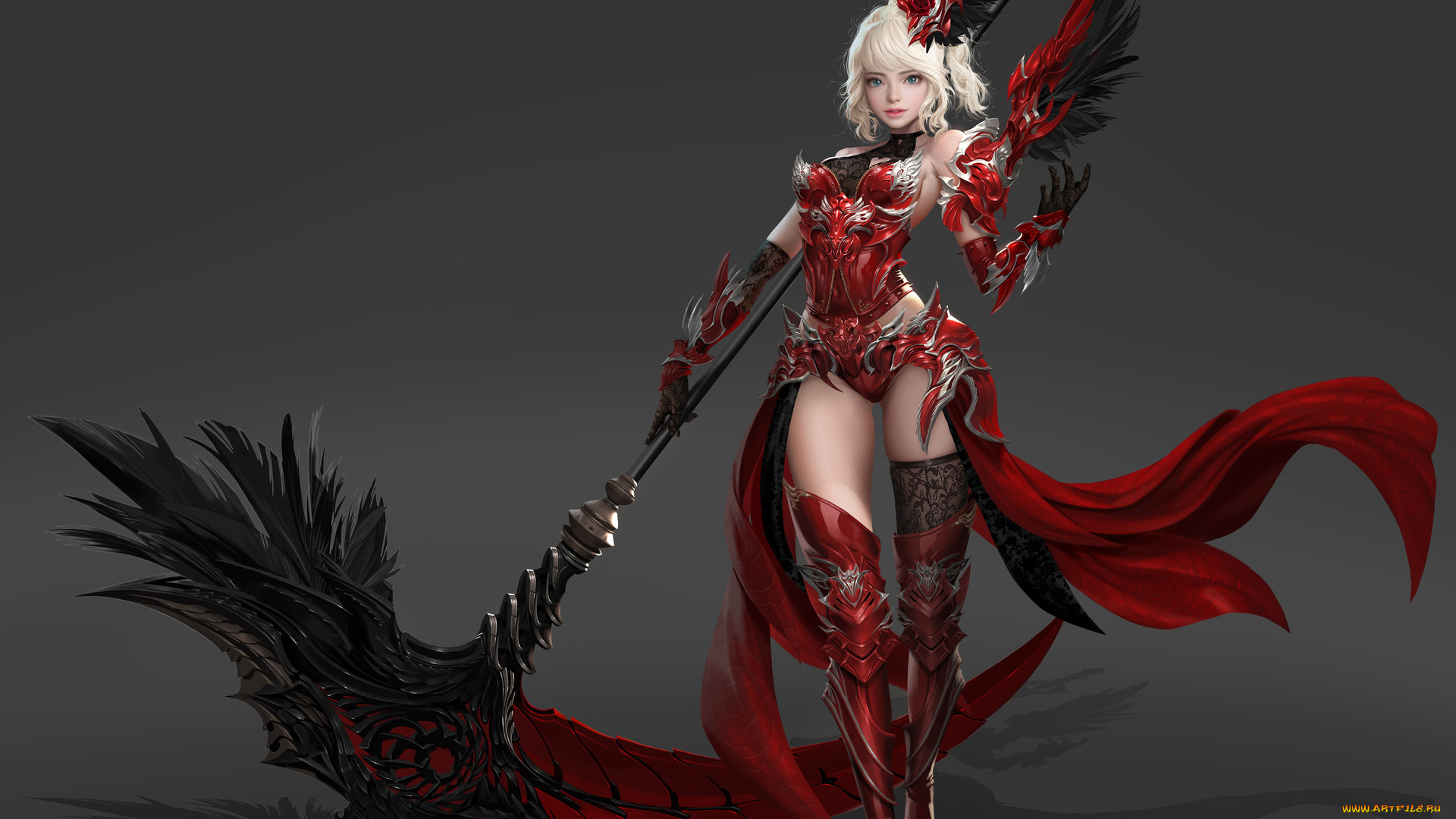 видео, игры, league, of, angels, девушка