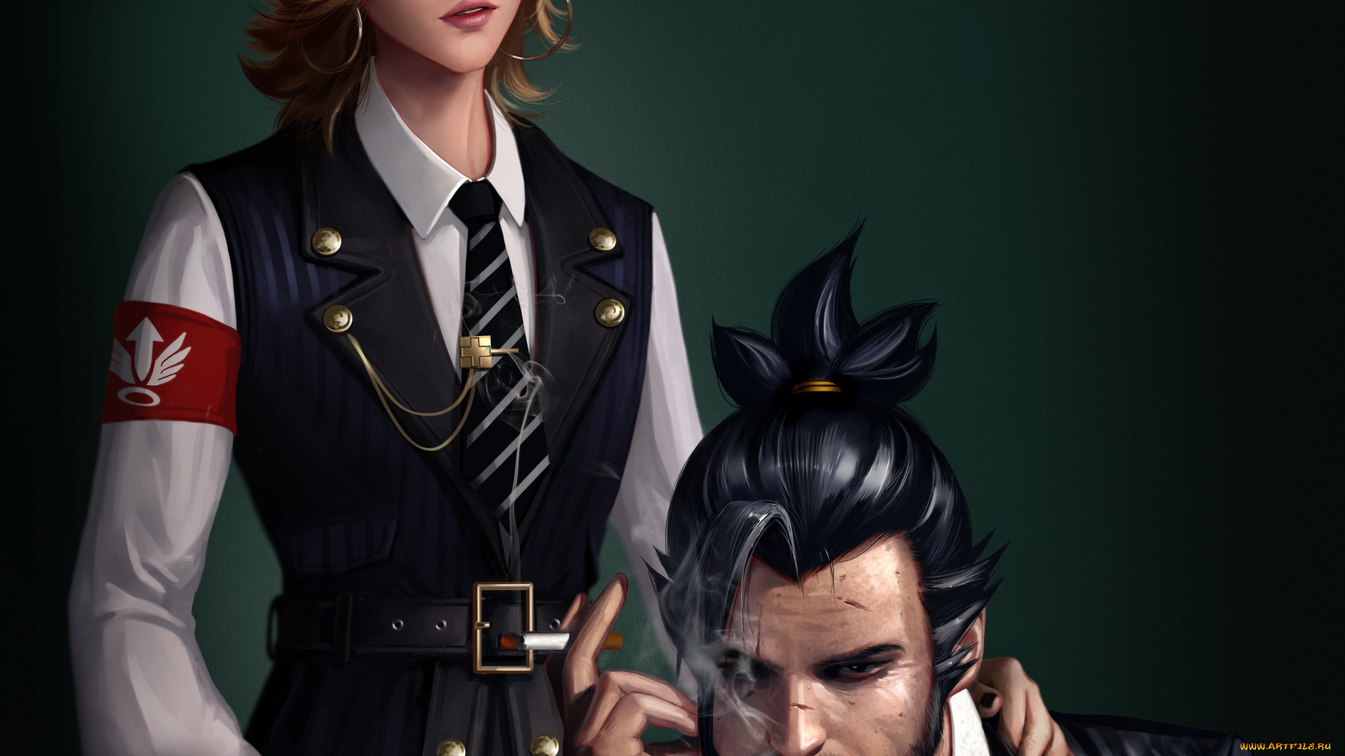 видео, игры, overwatch, двое