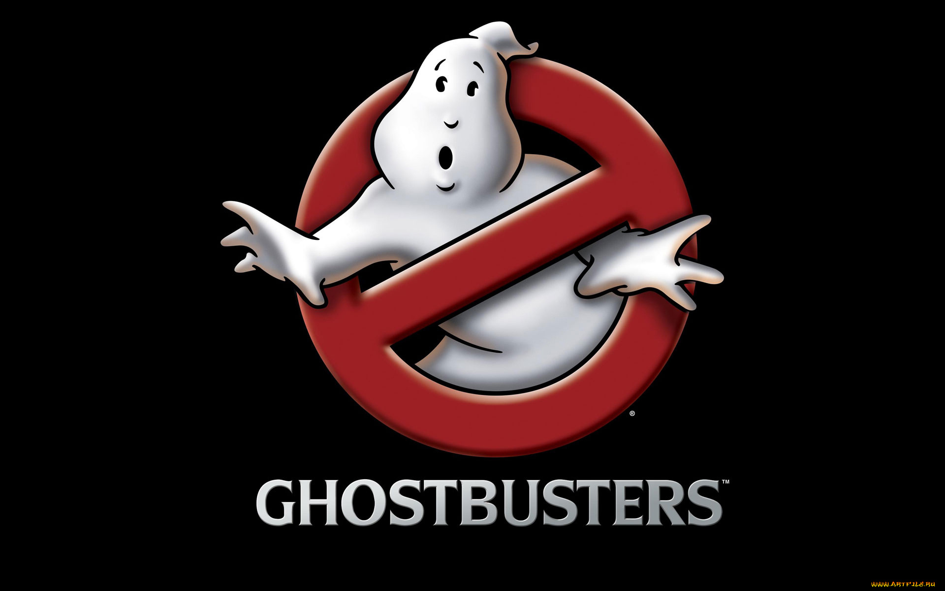 кино, фильмы, ghostbusters, значок, привидение