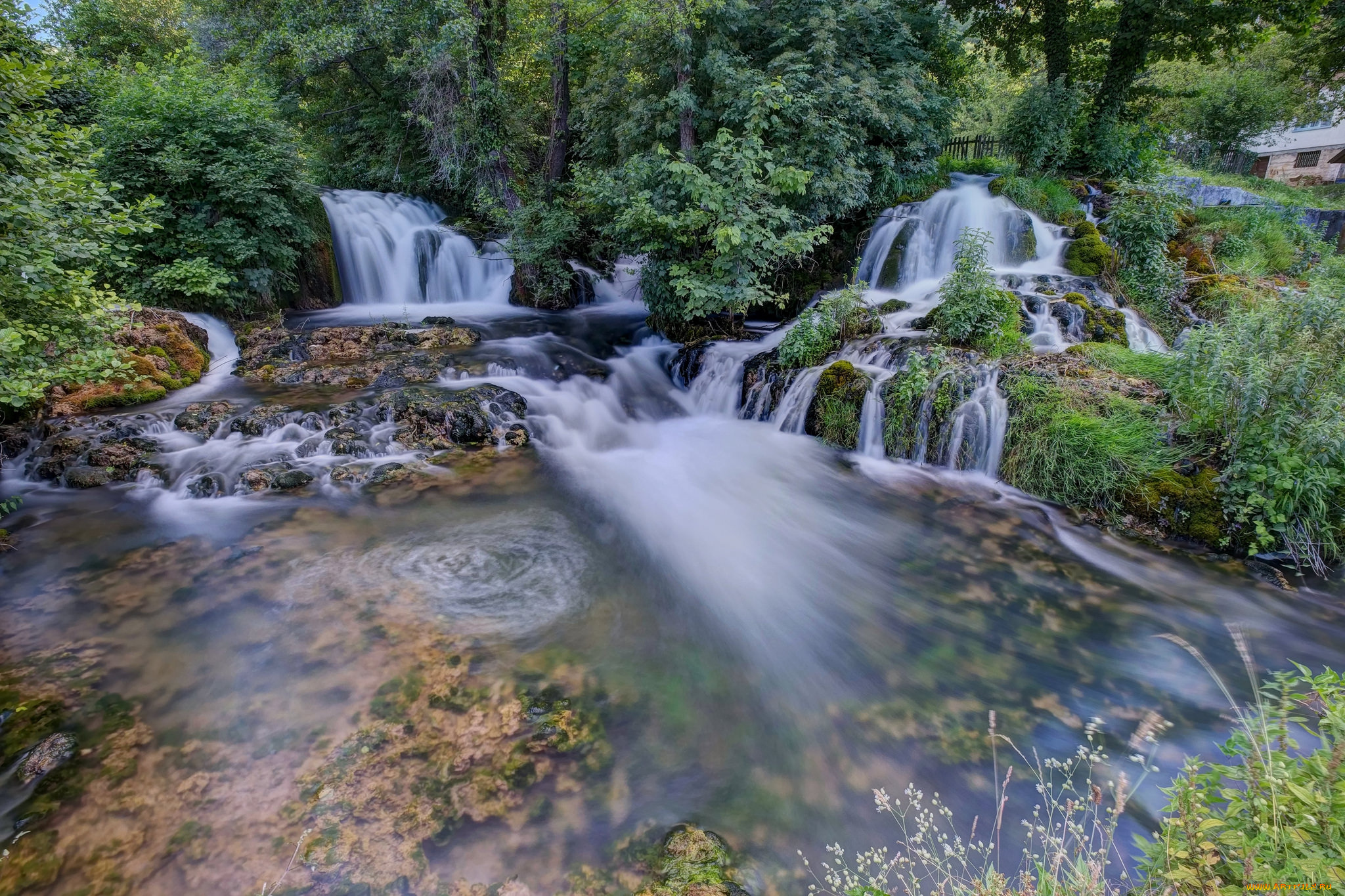 природа, водопады, простор