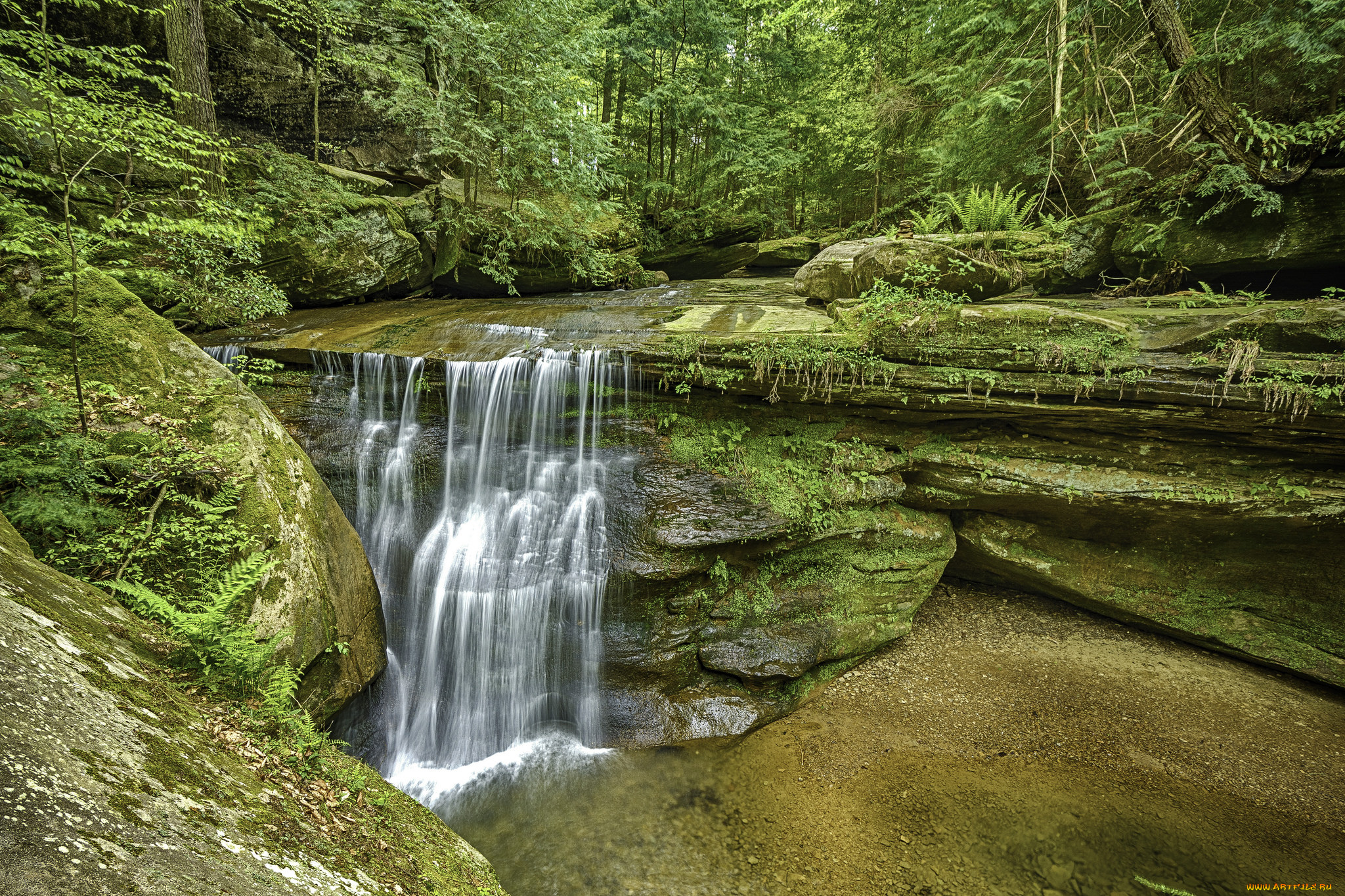 природа, водопады, простор