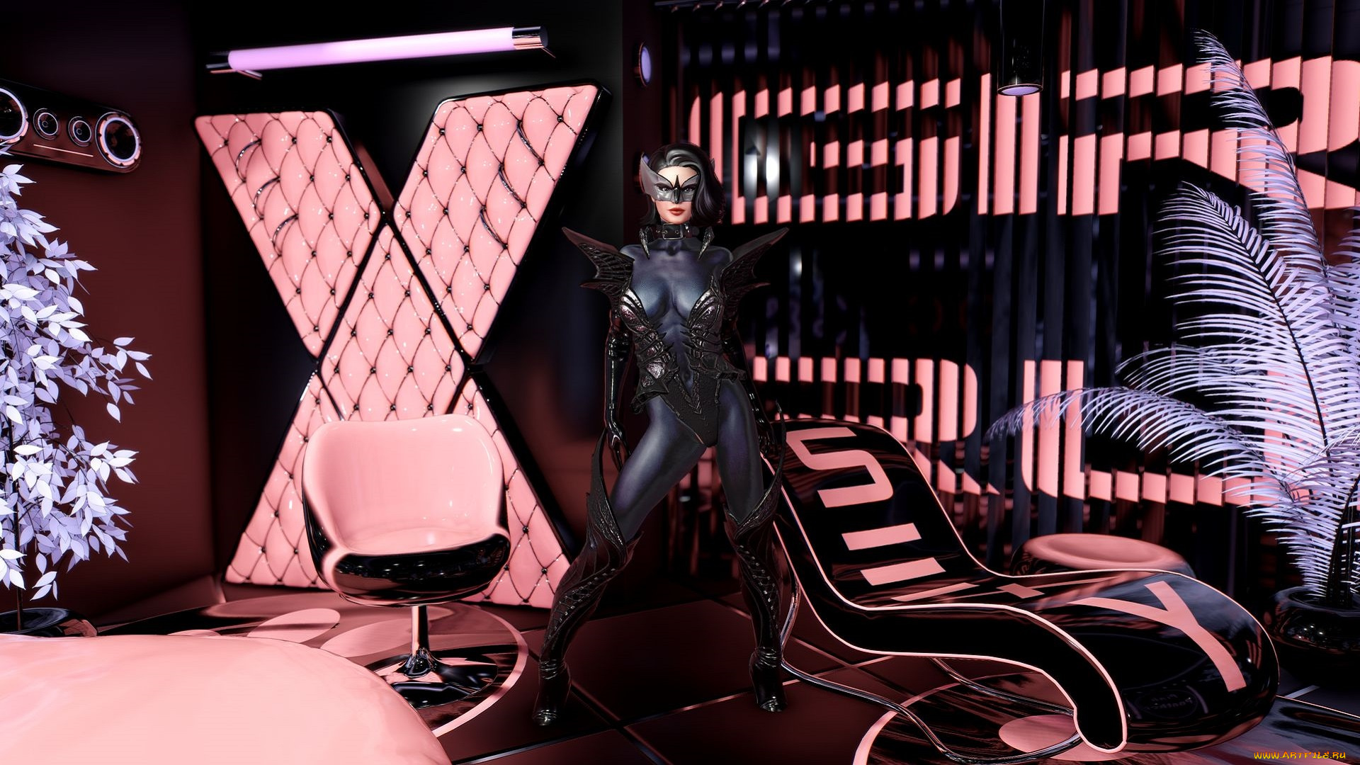 3д, графика, фантазия, , fantasy, девушка, взгляд, фон