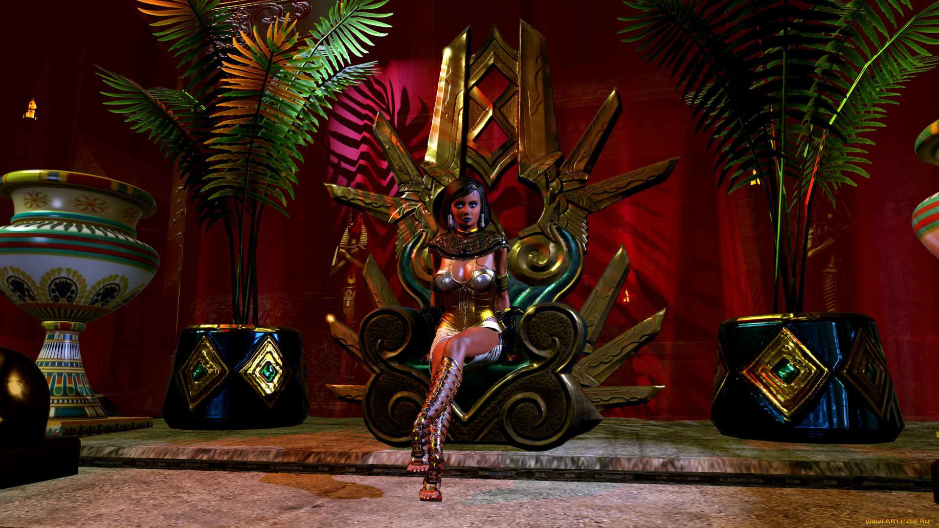 3д, графика, фантазия, , fantasy, фон, взгляд, девушка