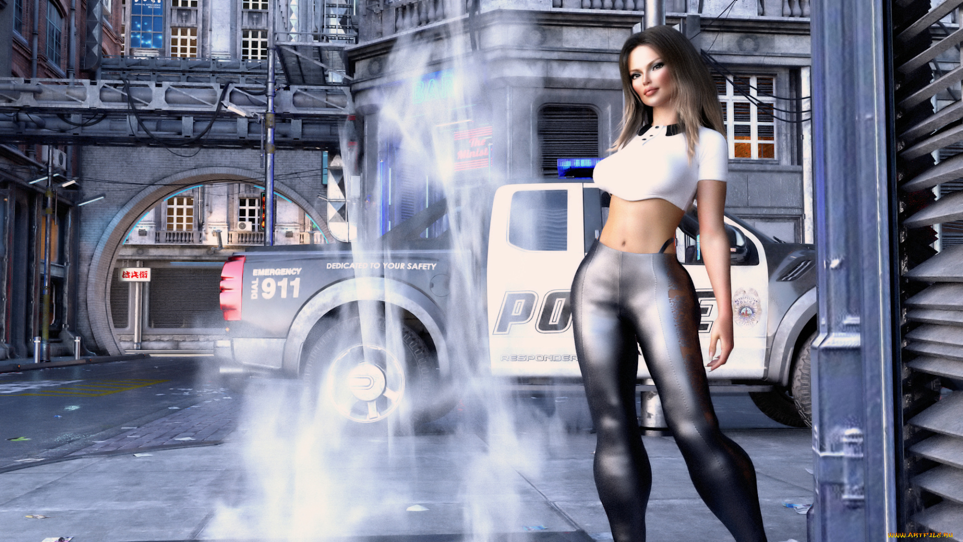 3д, графика, люди, , people, девушка, взгляд, фон