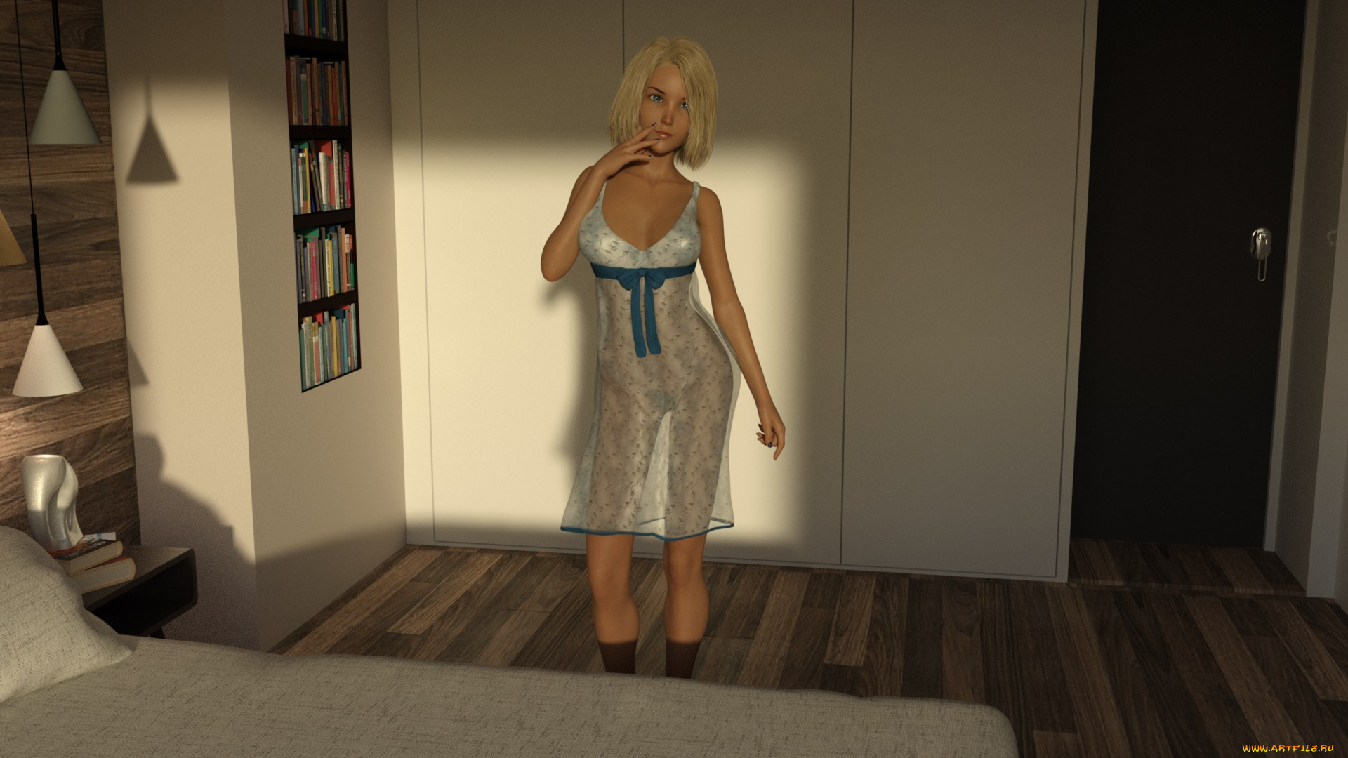 3д, графика, люди, , people, фон, взгляд, девушка