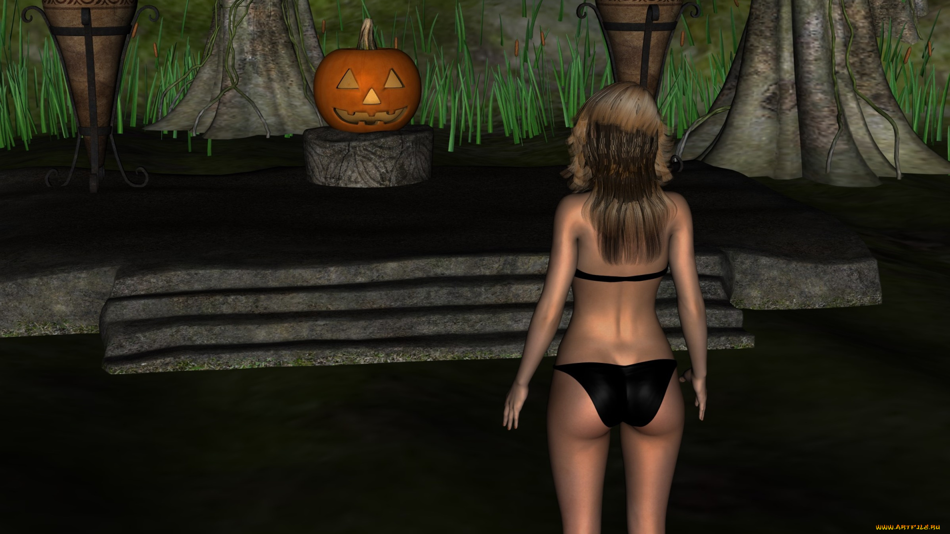 3д, графика, праздники, , holidays, фон, взгляд, девушка