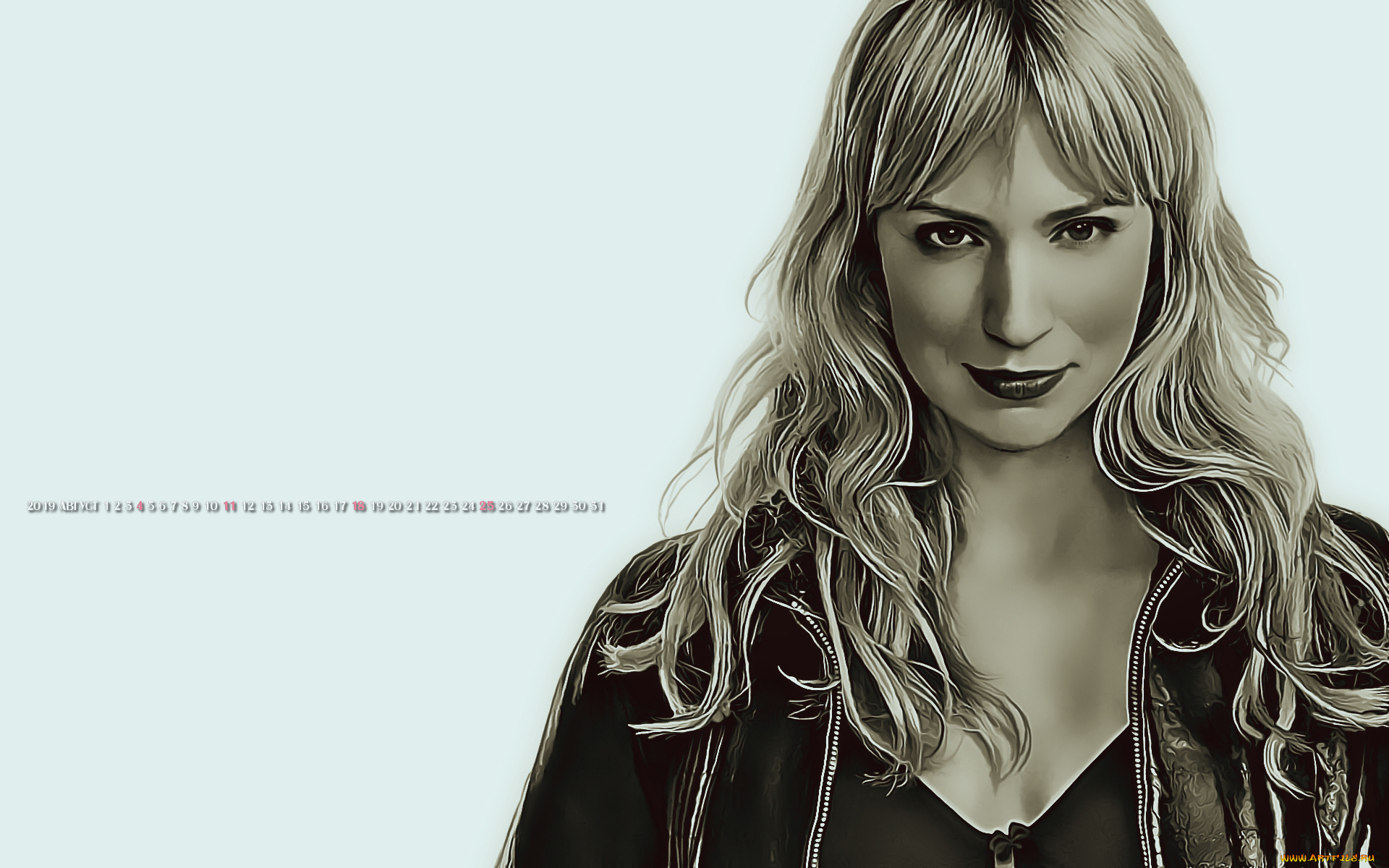 календари, компьютерный, дизайн, лицо, девушка, женщина, calendar, взгляд, 2019