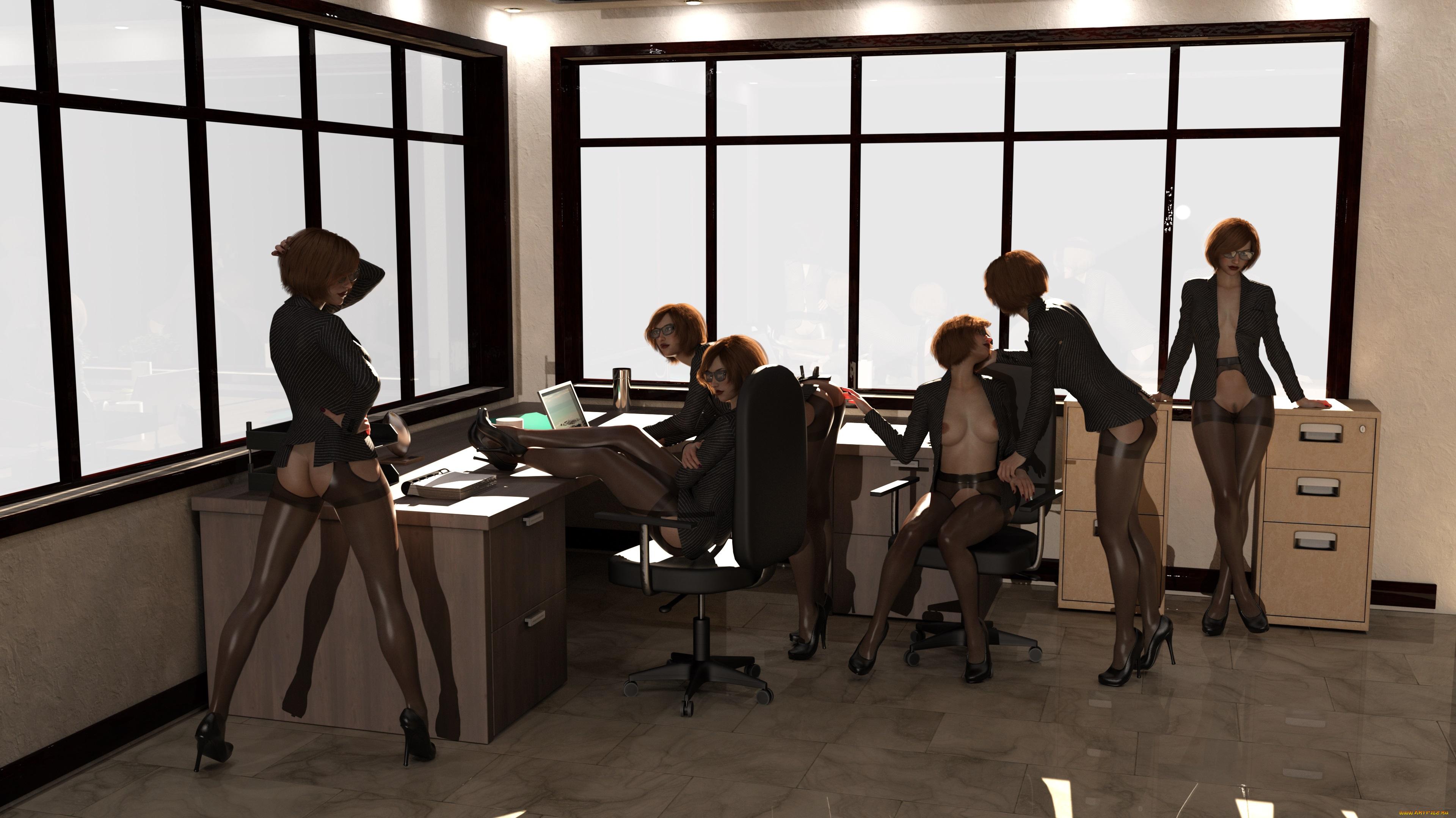 3д, графика, люди, , people, фон, девушки, взгляд