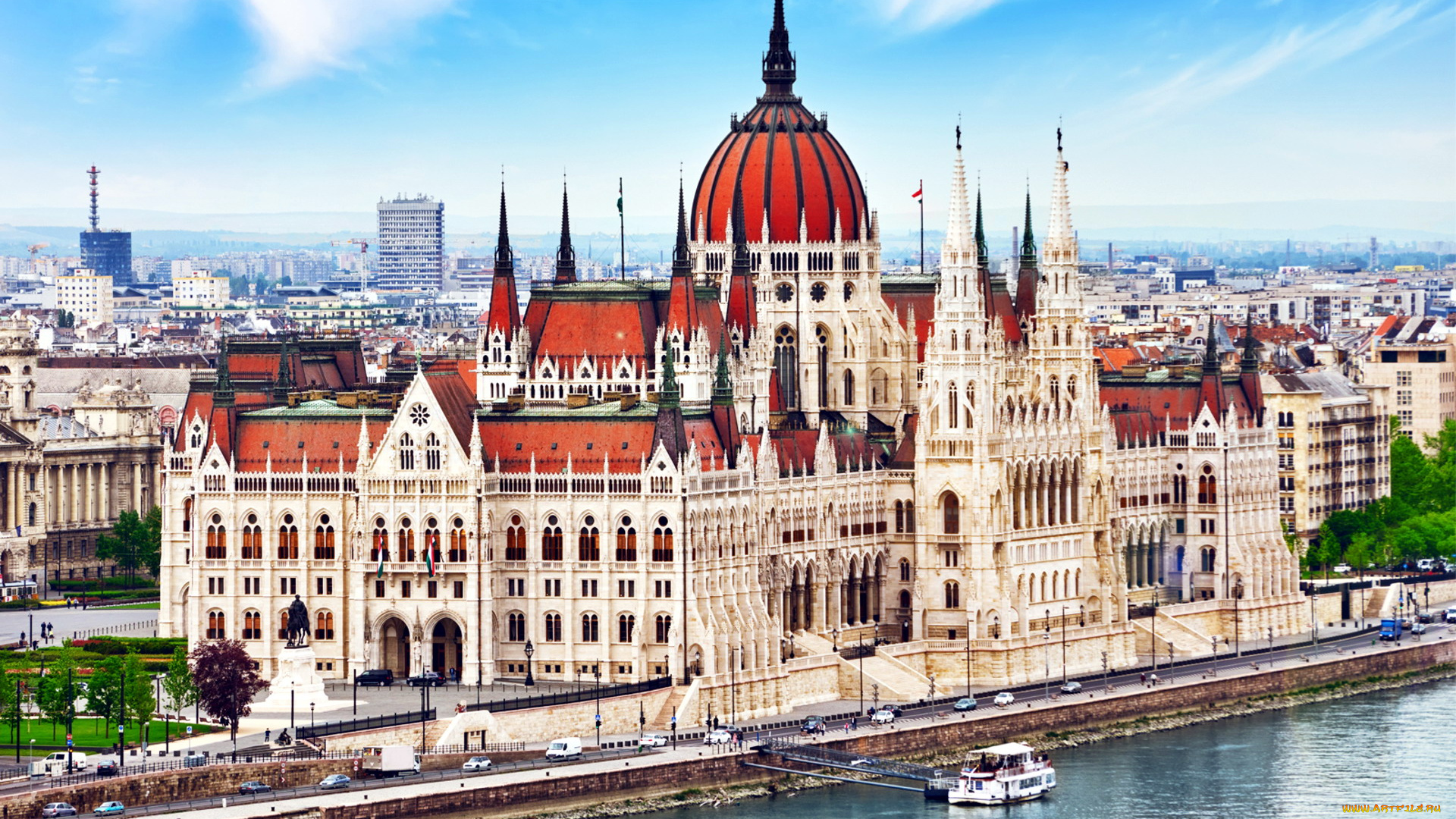 города, будапешт, , венгрия, парламент