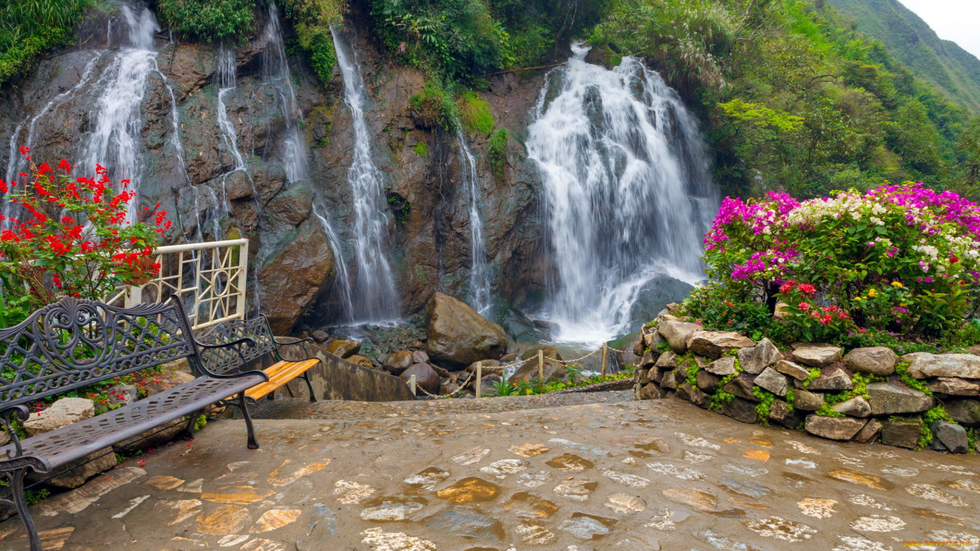 tien, sa, waterfall, vietnam, природа, водопады, tien, sa, waterfall