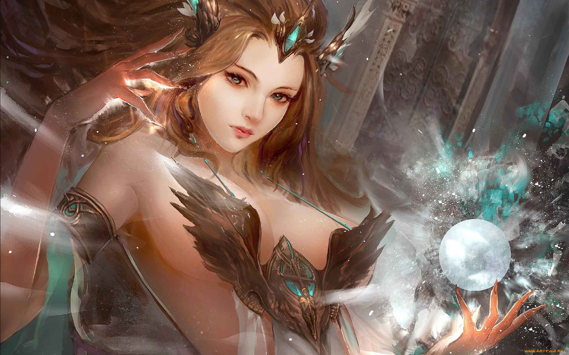 видео, игры, perfect, world, , total, war, девушка, магия