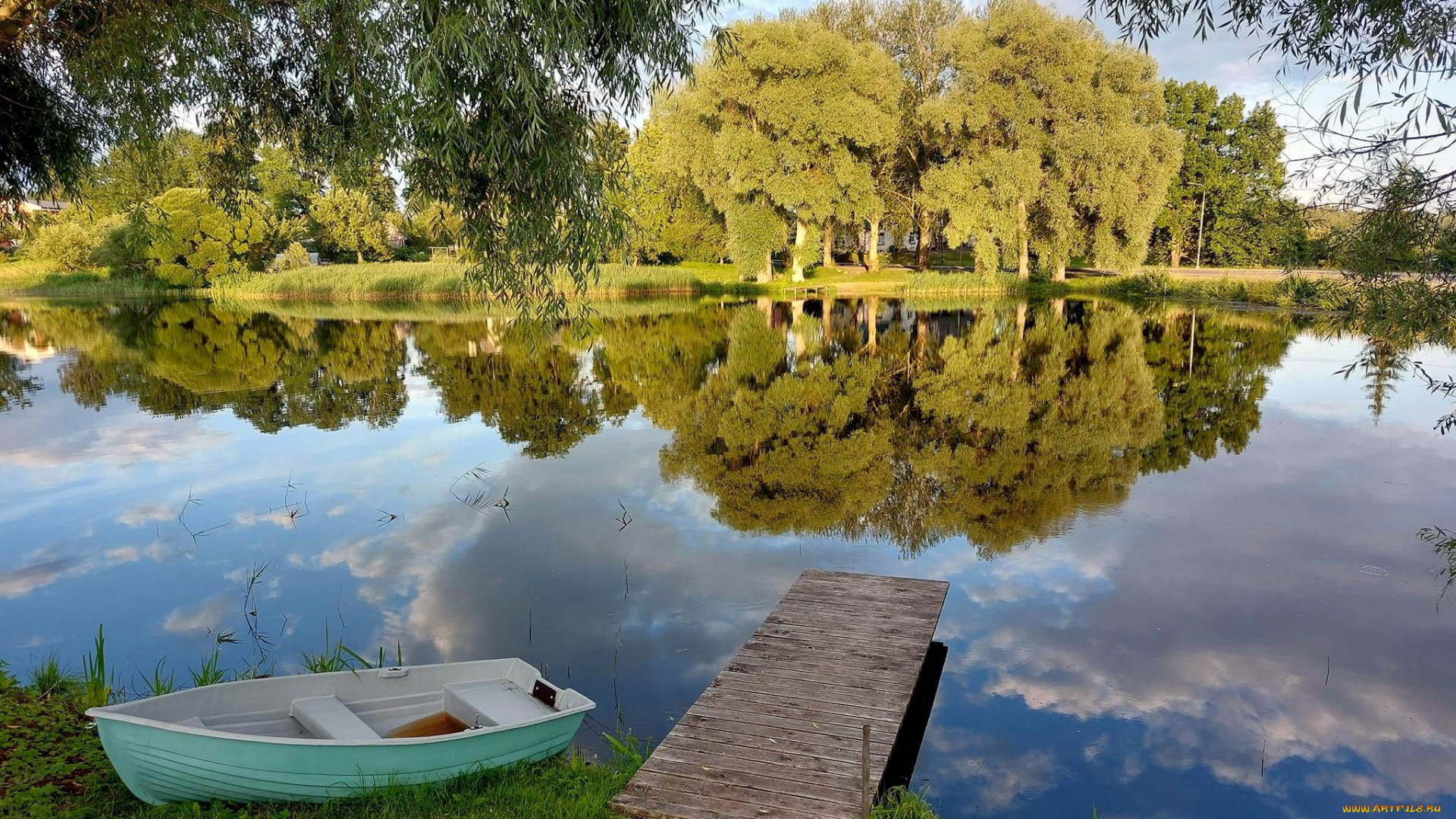 корабли, лодки, , шлюпки, река, лодка, отражение