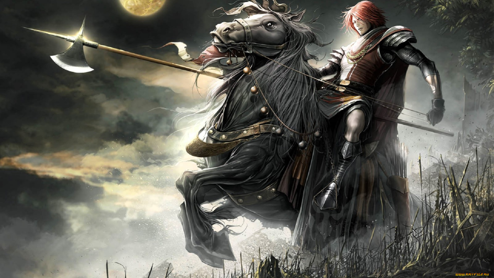 видео, игры, lineage, , the, cross, rancor, -, episode, u, всадник, алебарда, луна