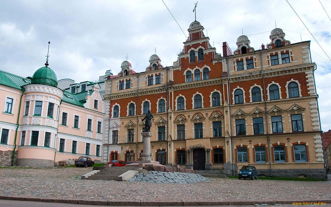 выборг, города, здания, дома