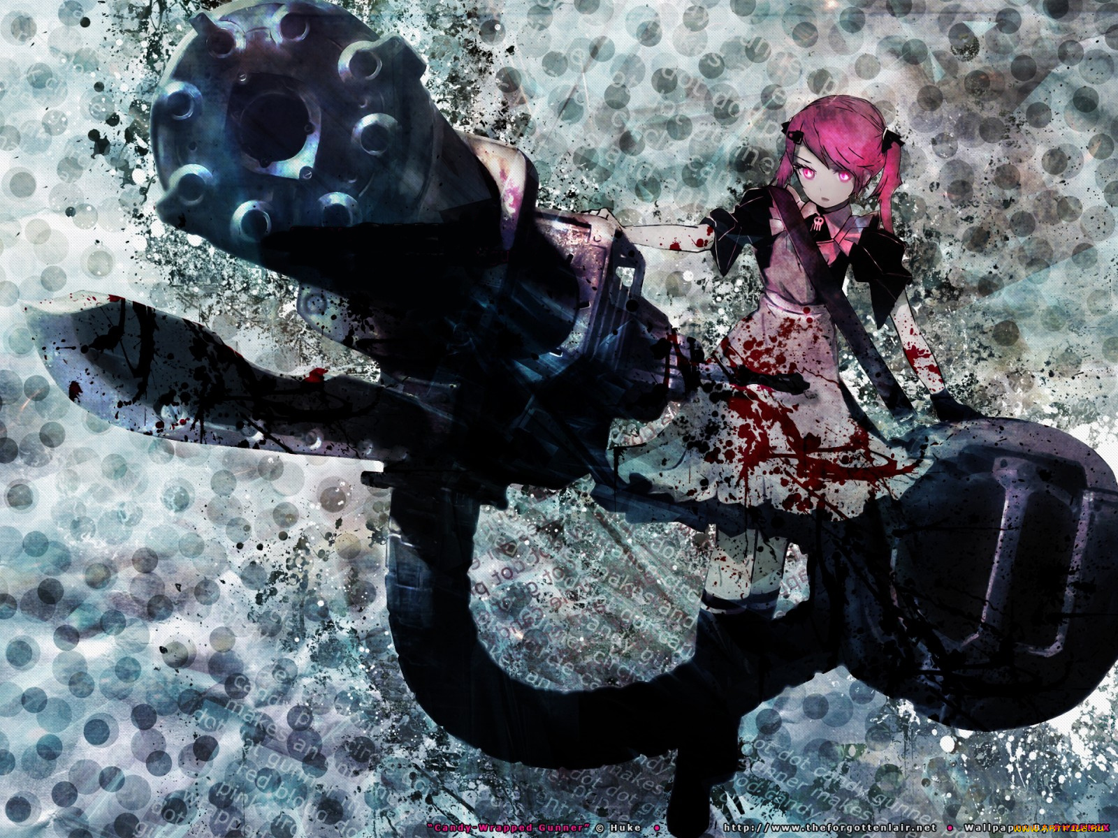 аниме, black, rock, shooter