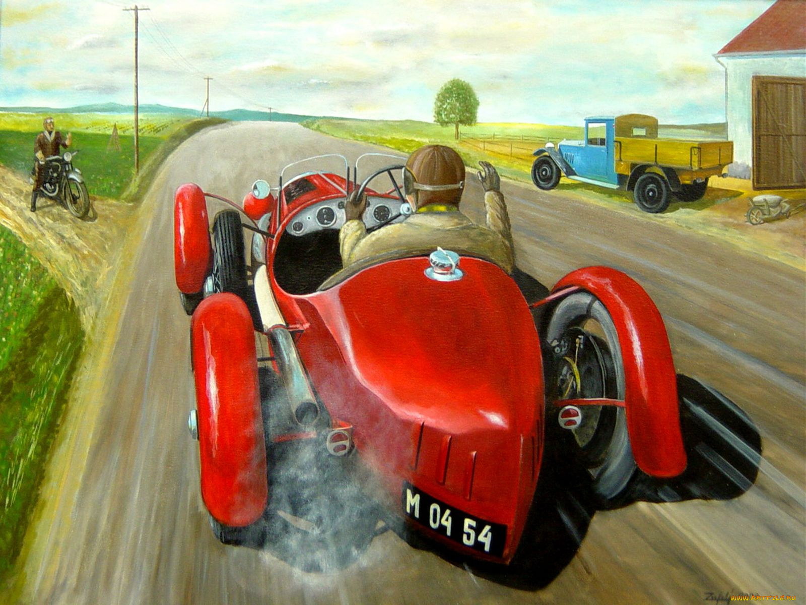 рисованные, авто, мото