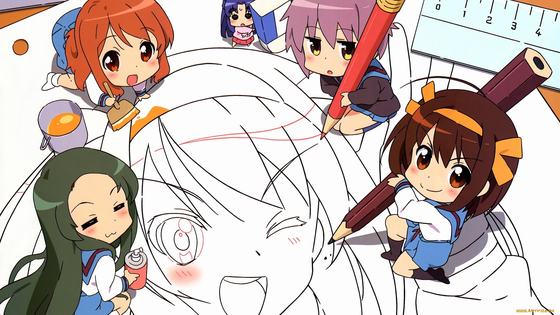 аниме, the, melancholy, of, haruhi, suzumiya