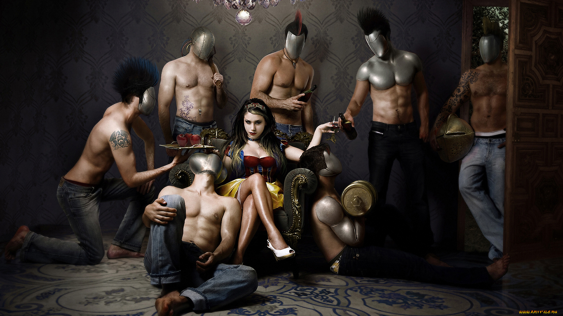 snow, white, queen, фэнтези, красавицы, чудовища