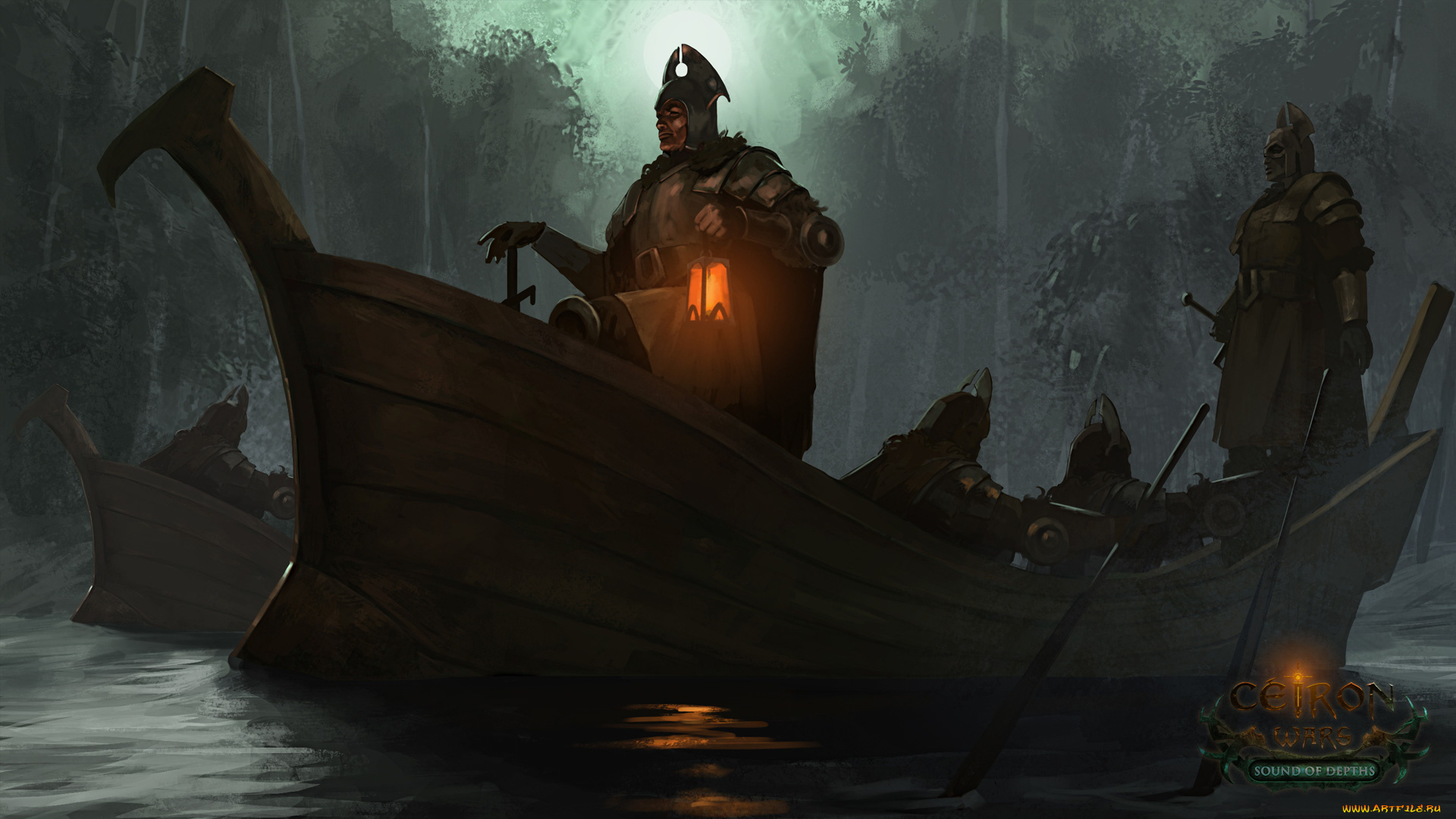 ceiron, wars, sound, of, depths, видео, игры, люди, лодка, воины