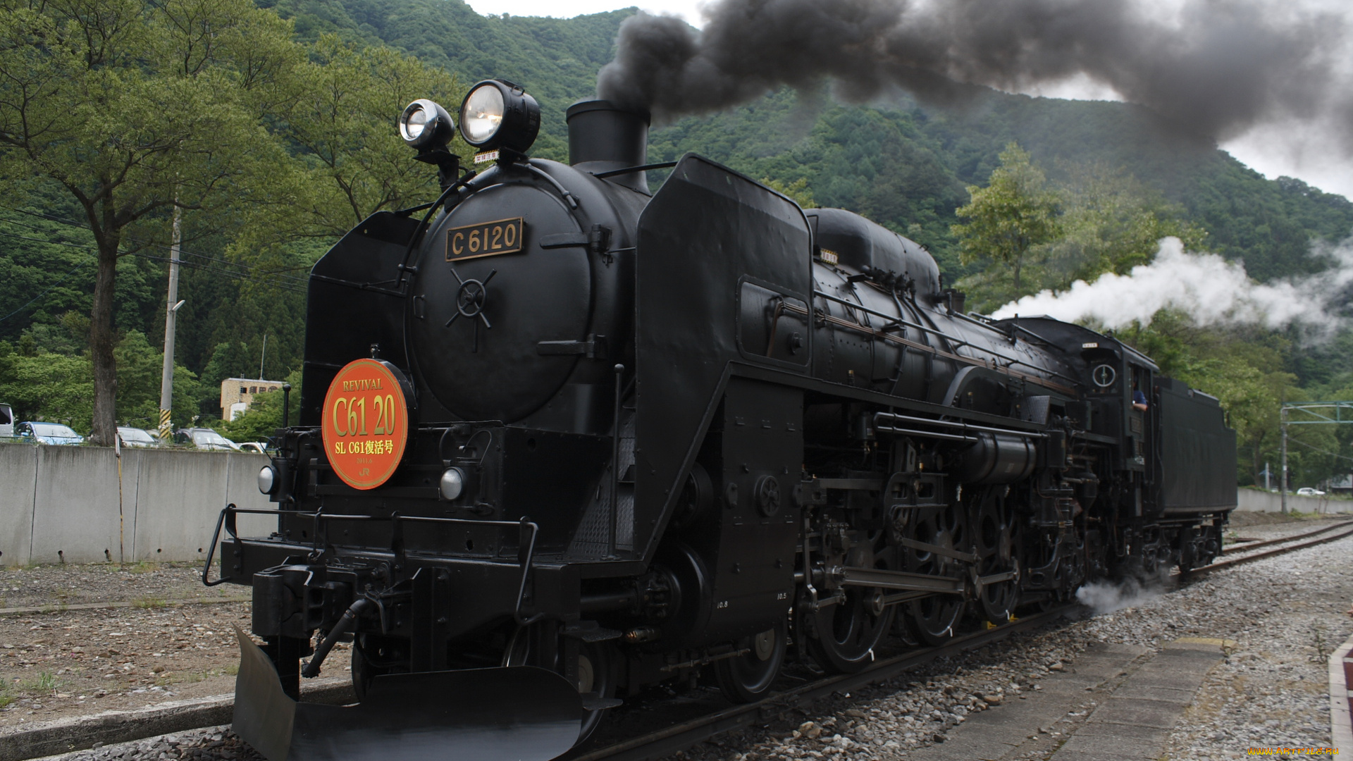 техника, паровозы, паровоз, горы, дым