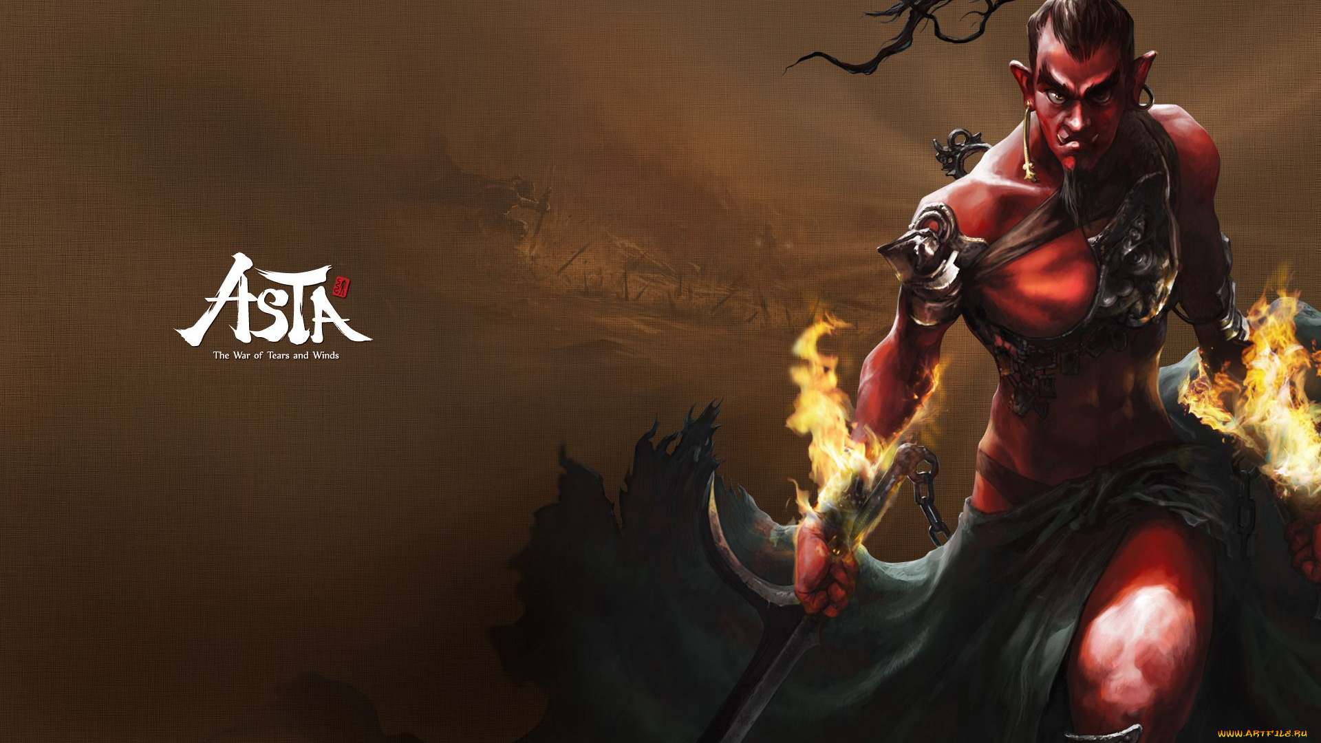 видео, игры, asta, the, war, of, tears, and, winds, воин, огонь, меч