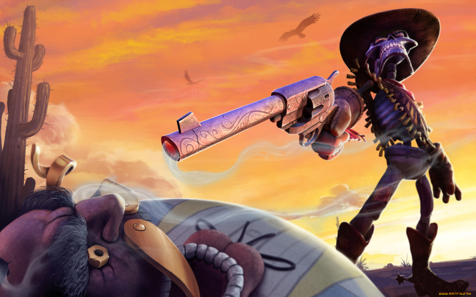 the, gunstringe, видео, игры, скелет