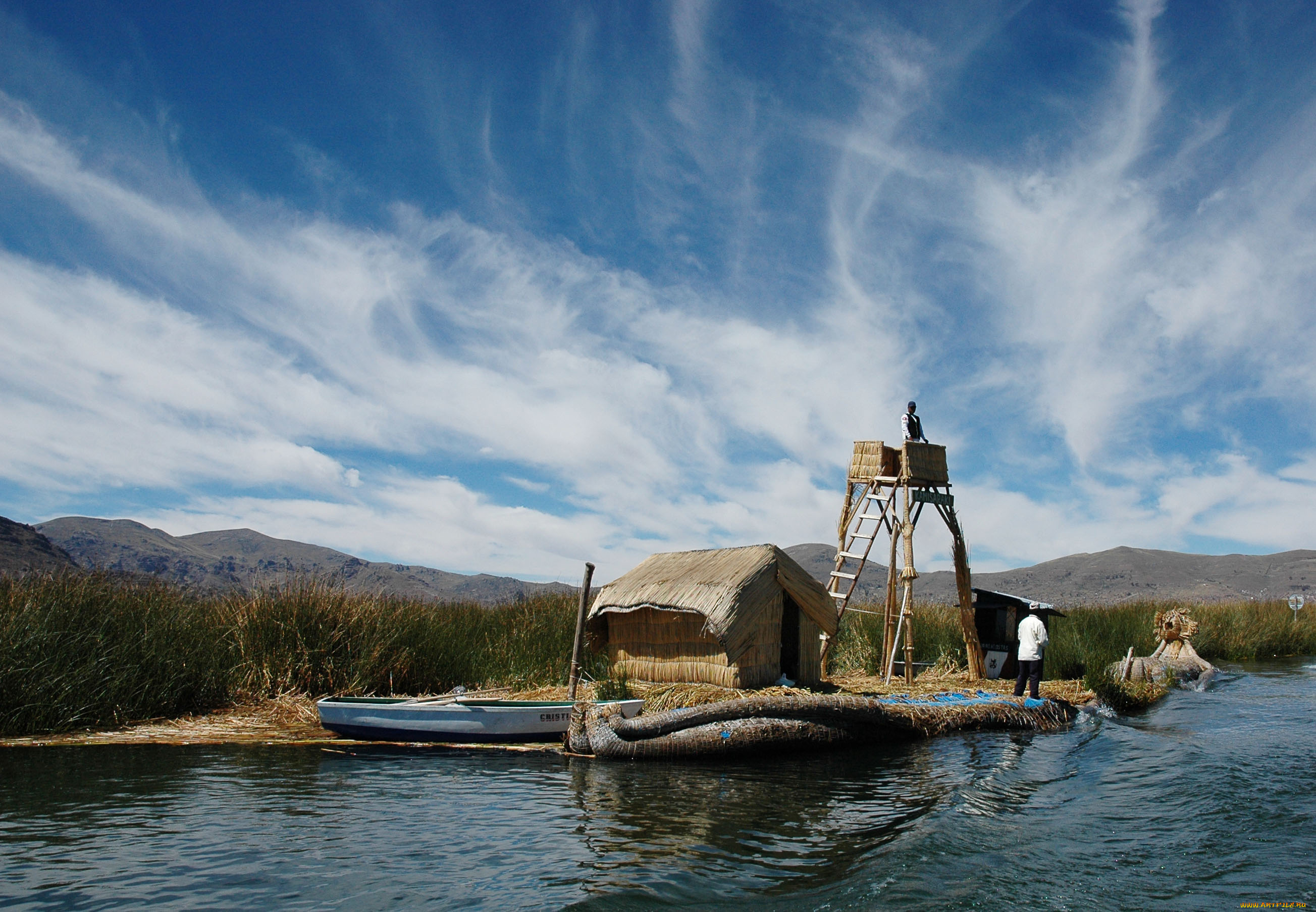 lake, titicaca, peru, корабли, другое, перу, титикака