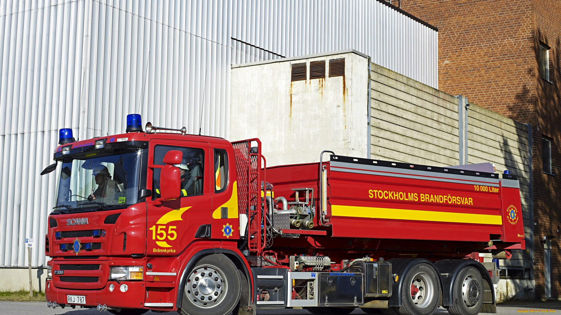 автомобили, пожарные, машины, scania