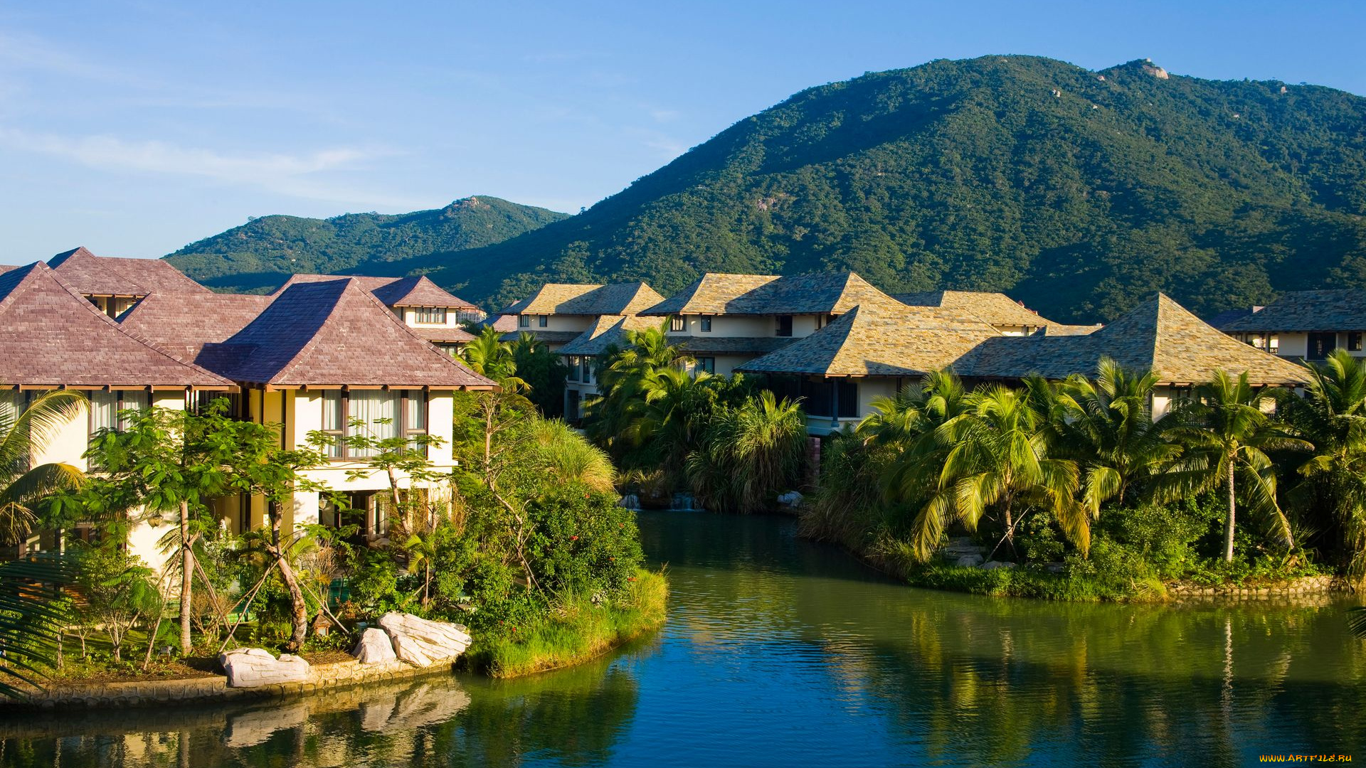 города, улицы, площади, набережные, дома, вода