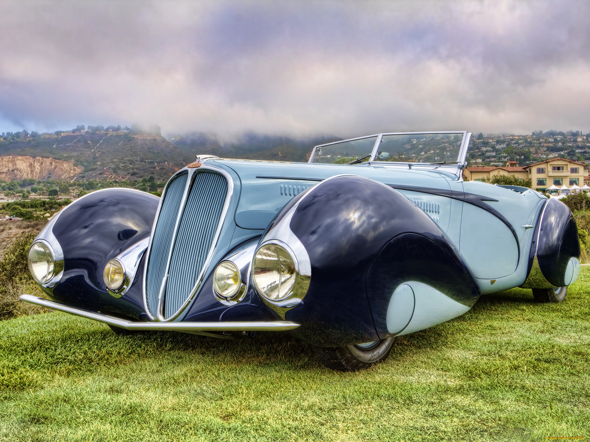 delahaye, 135, cabriolet, by, figoni, falaschi, автомобили, классика