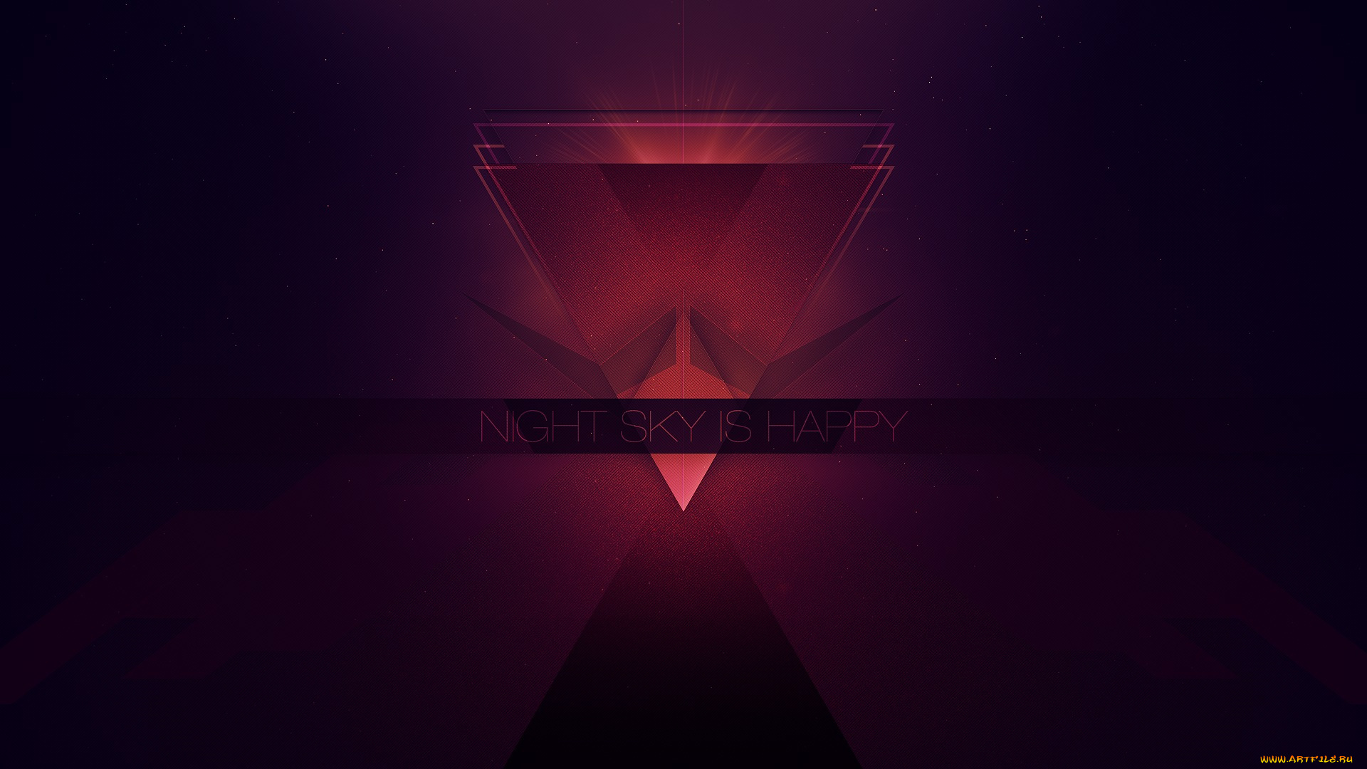 3д, графика, abstract, абстракции, night, sky, is, happy, wmill, треугольник