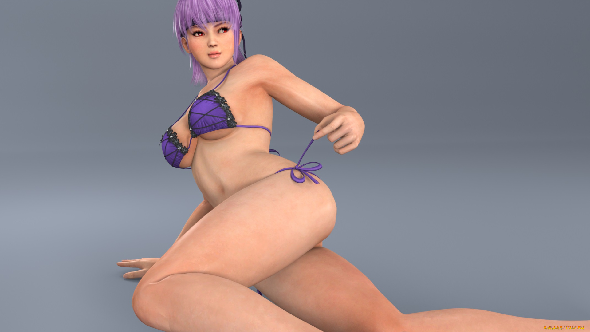3д, графика, anime, аниме, девушка, купальник