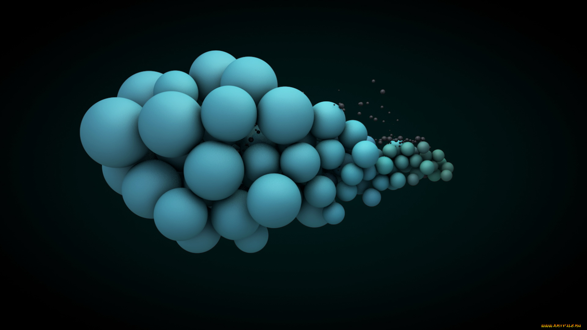 3д, графика, шары