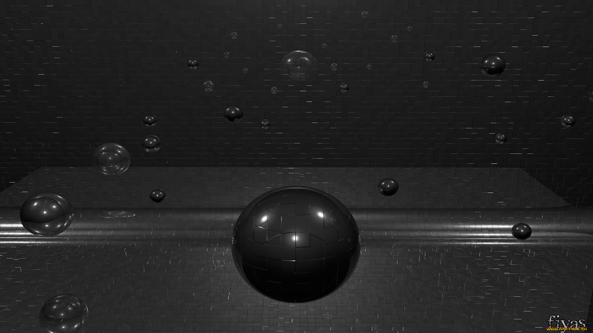 3д, графика, шары, шар