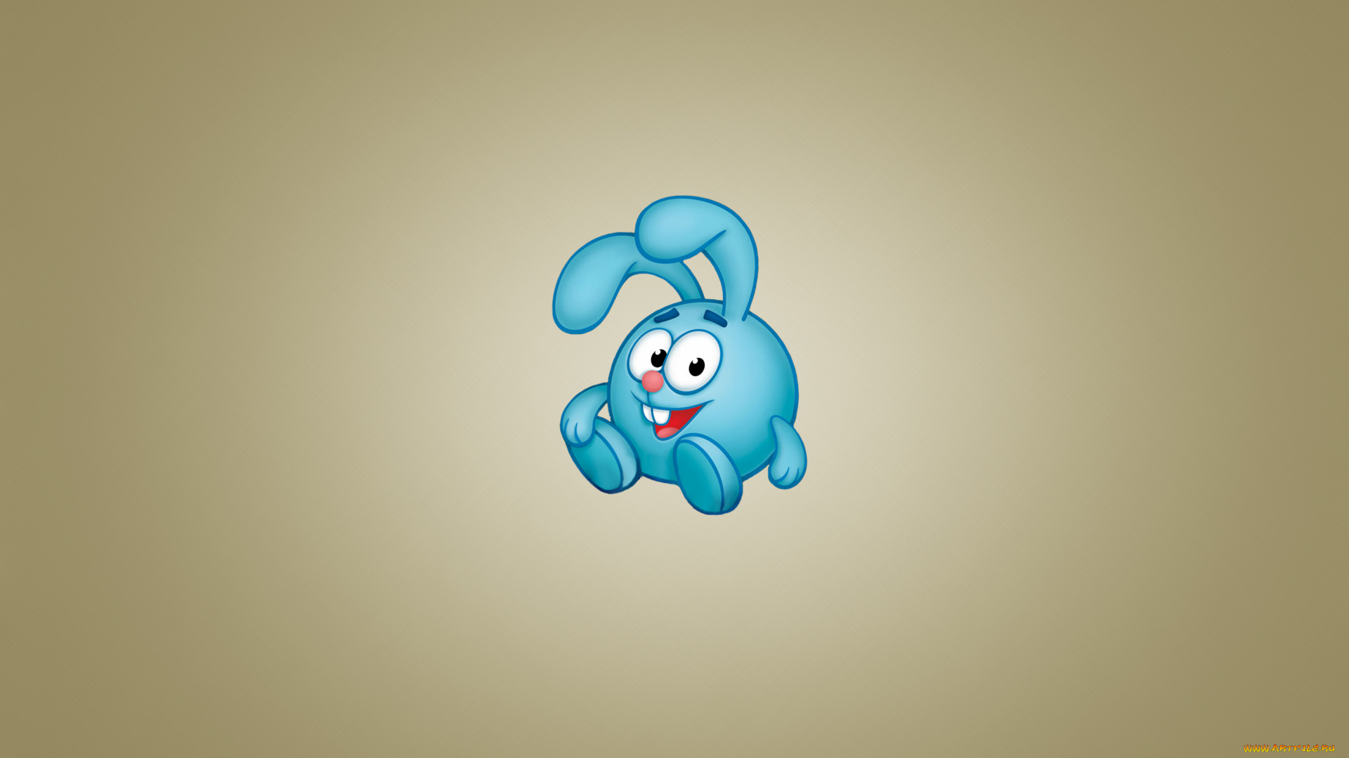 рисованные, минимализм, кролик, животное, улыбка, сидит