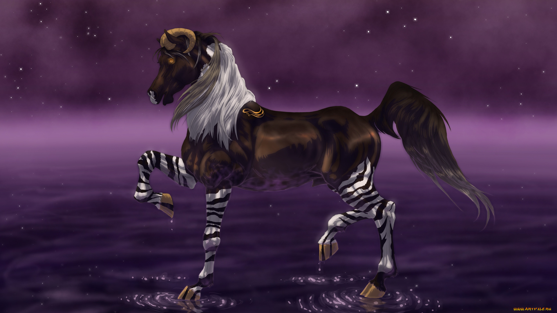 рисованные, животные, сказочные, мифические, лошадь