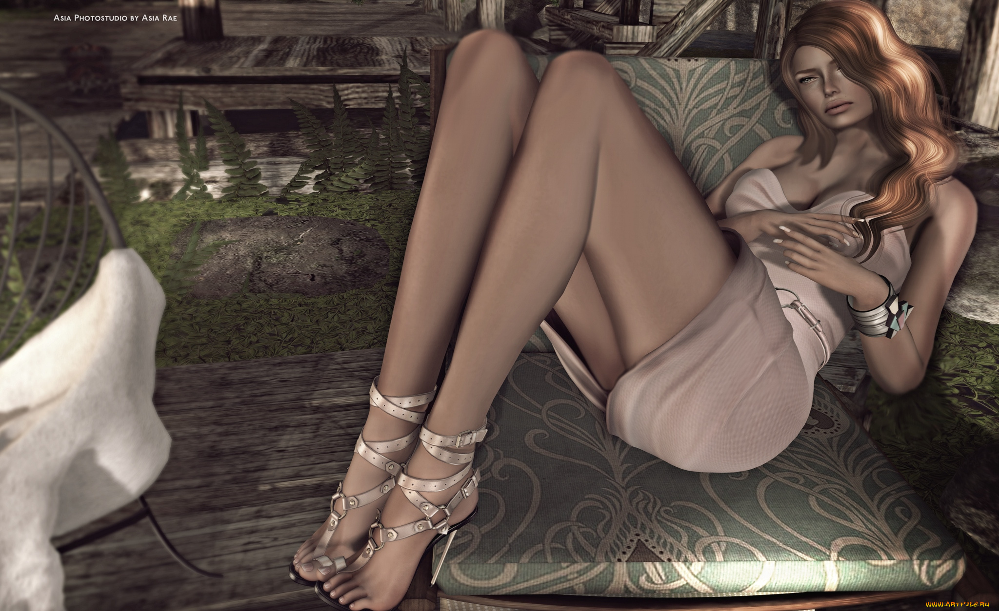 3д, графика, people, люди, девушка, ноги