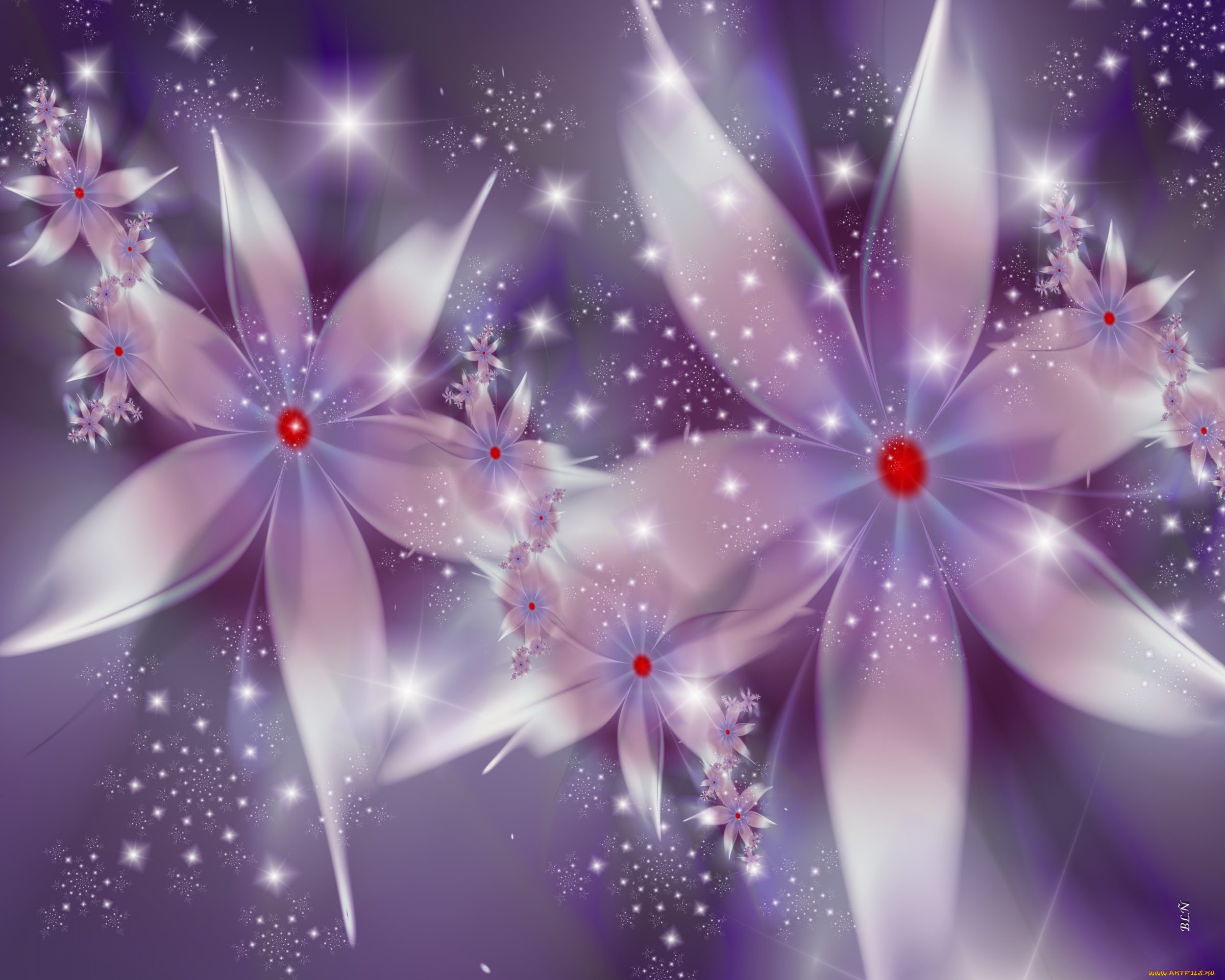 3д, графика, flowers, цветы, лепестки, узор, цвета