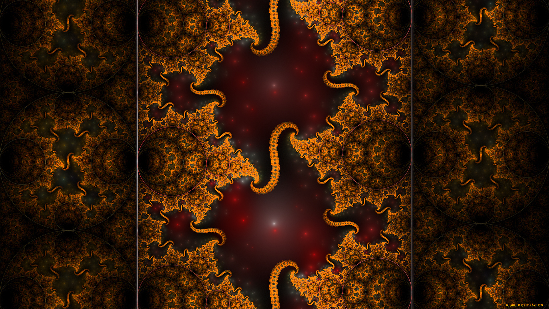 3д, графика, фракталы, , fractal, узор, цвета, фон