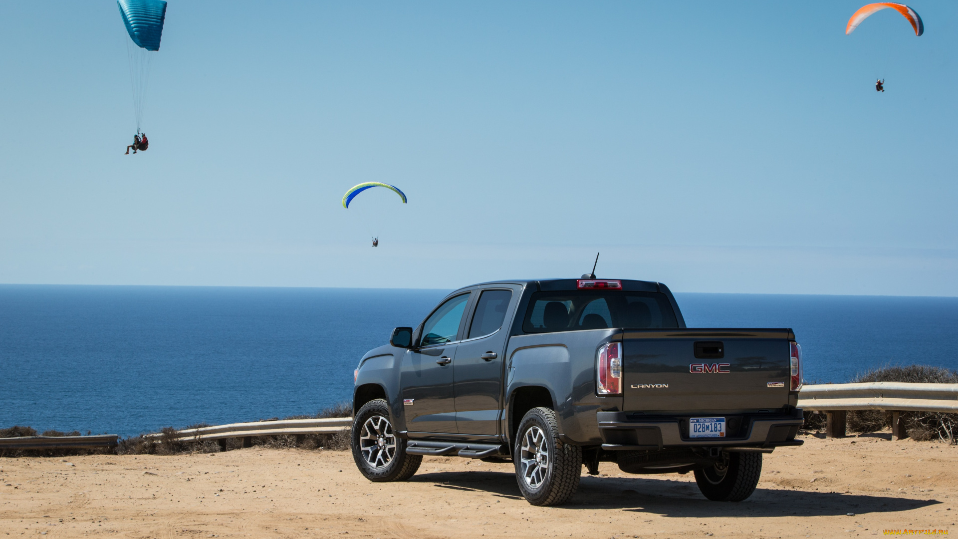 автомобили, gm-gmc, terrain, all, canyon, gmc, 2015г, crew, cab, темный