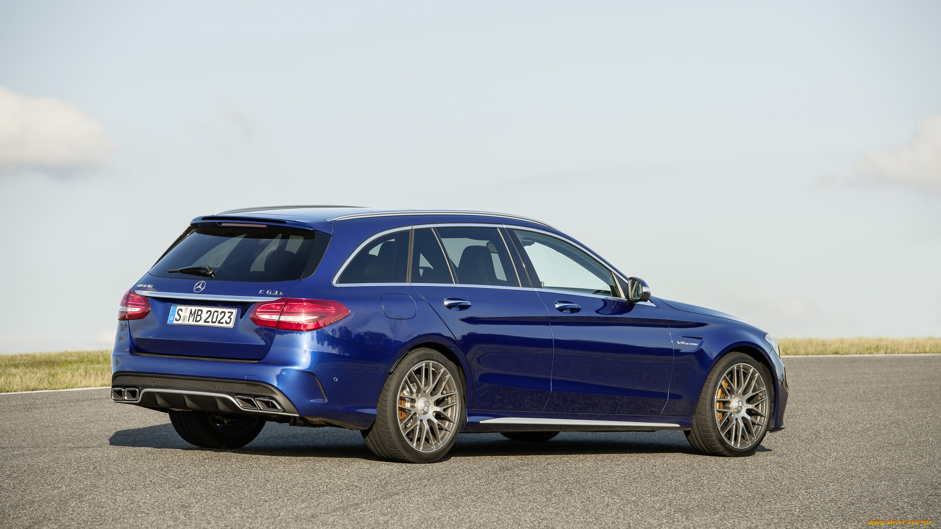 автомобили, mercedes-benz, mercedes, 2014г, s205, estate, -amg, с, 63, s, синий