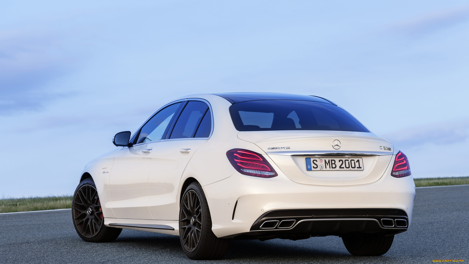 автомобили, mercedes-benz, светлый, 2014г, mercedes-, w205, c, 63, s, amg