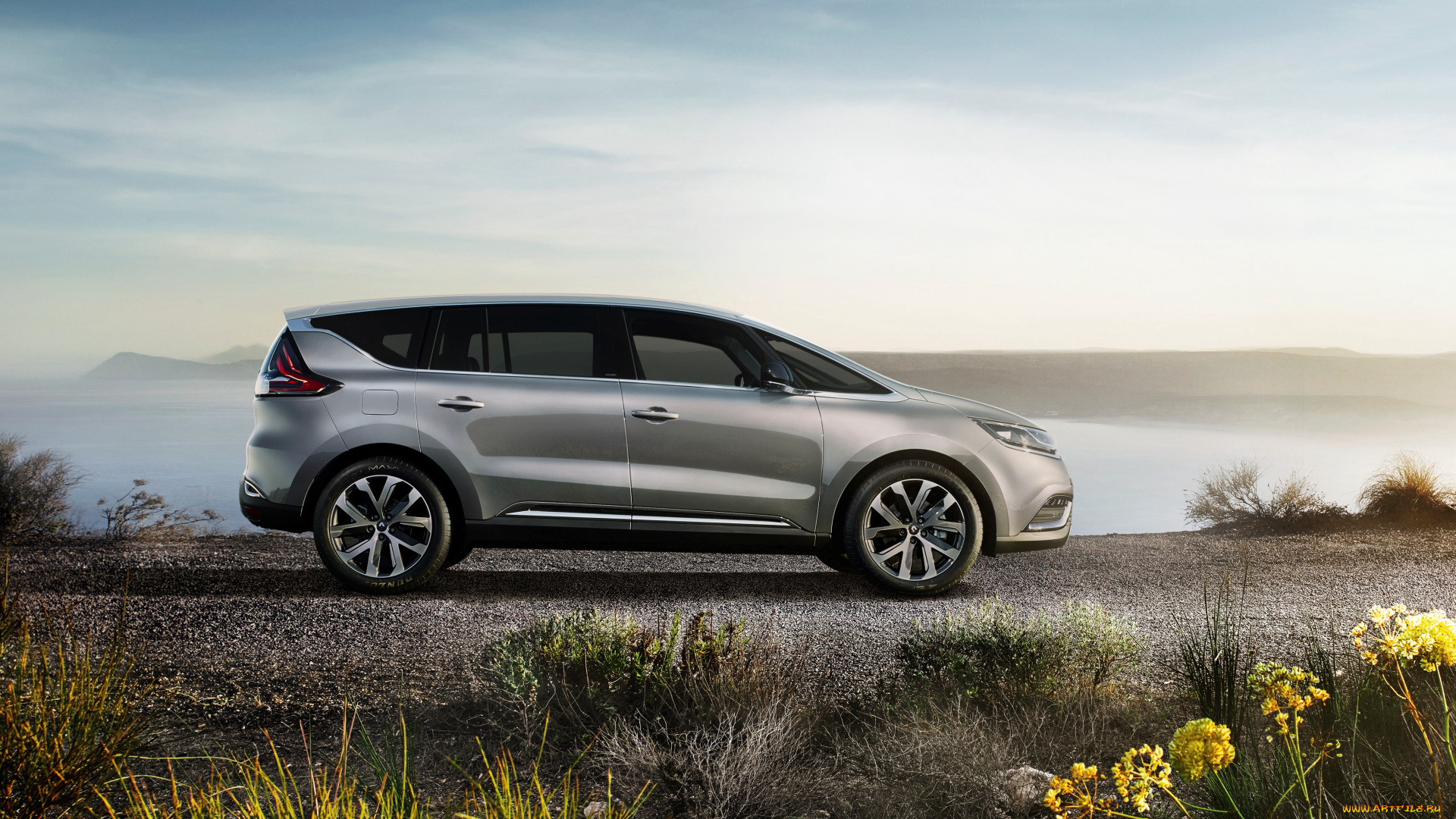 автомобили, renault, espace, серый, 2015г