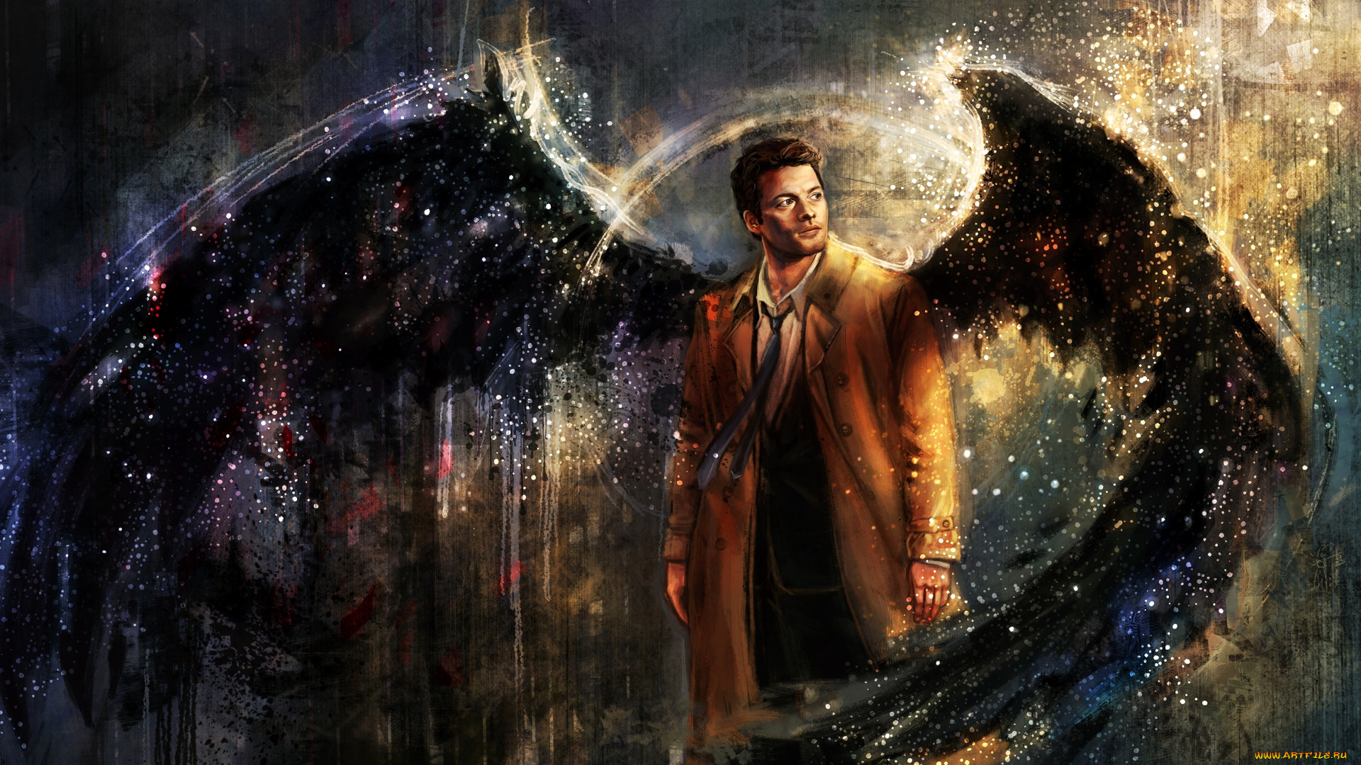 фэнтези, ангелы, supernatural, ангел, сверхестественное, сериал, cas, castiel