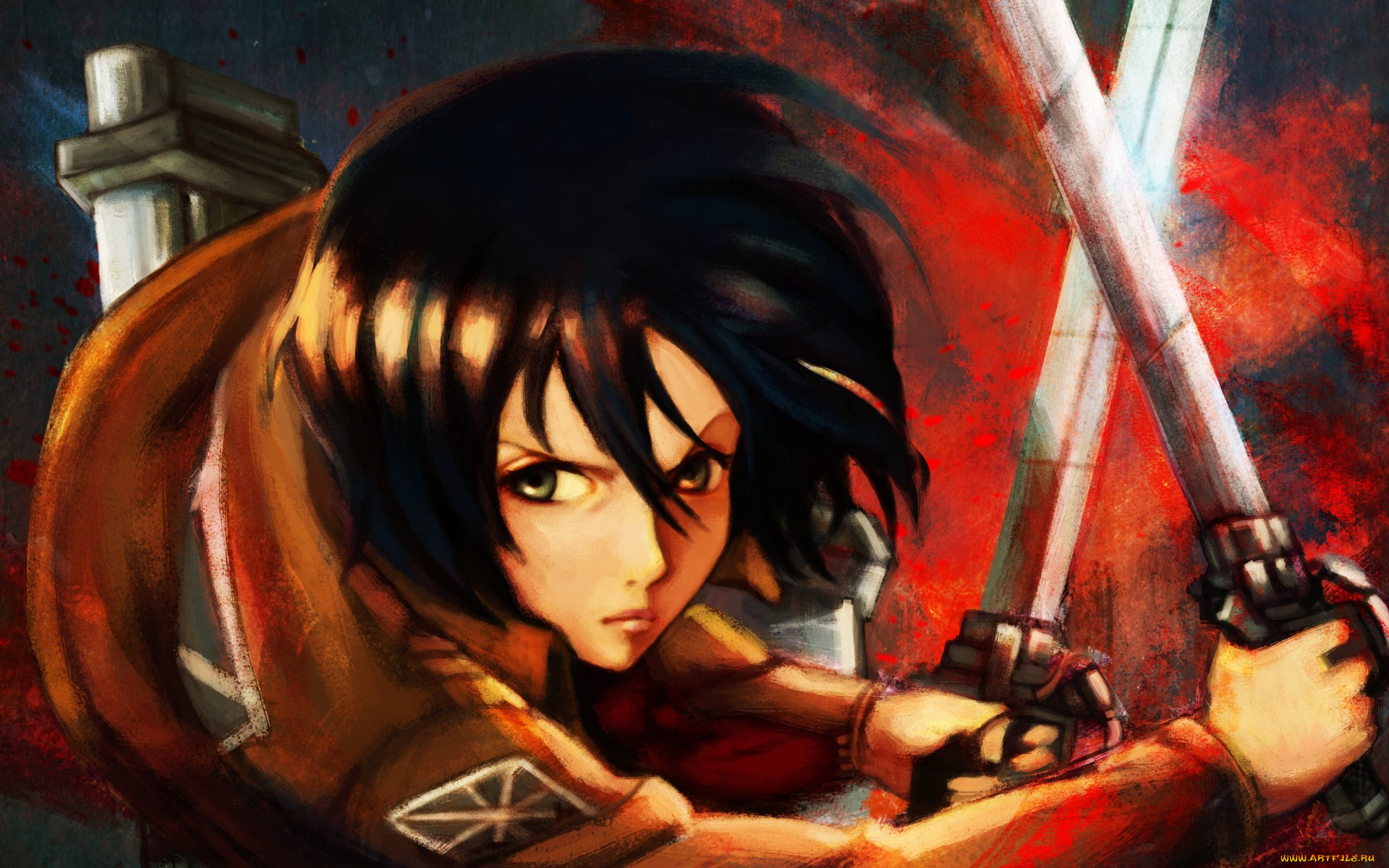 аниме, shingeki, no, kyojin, mikasa, ackerman