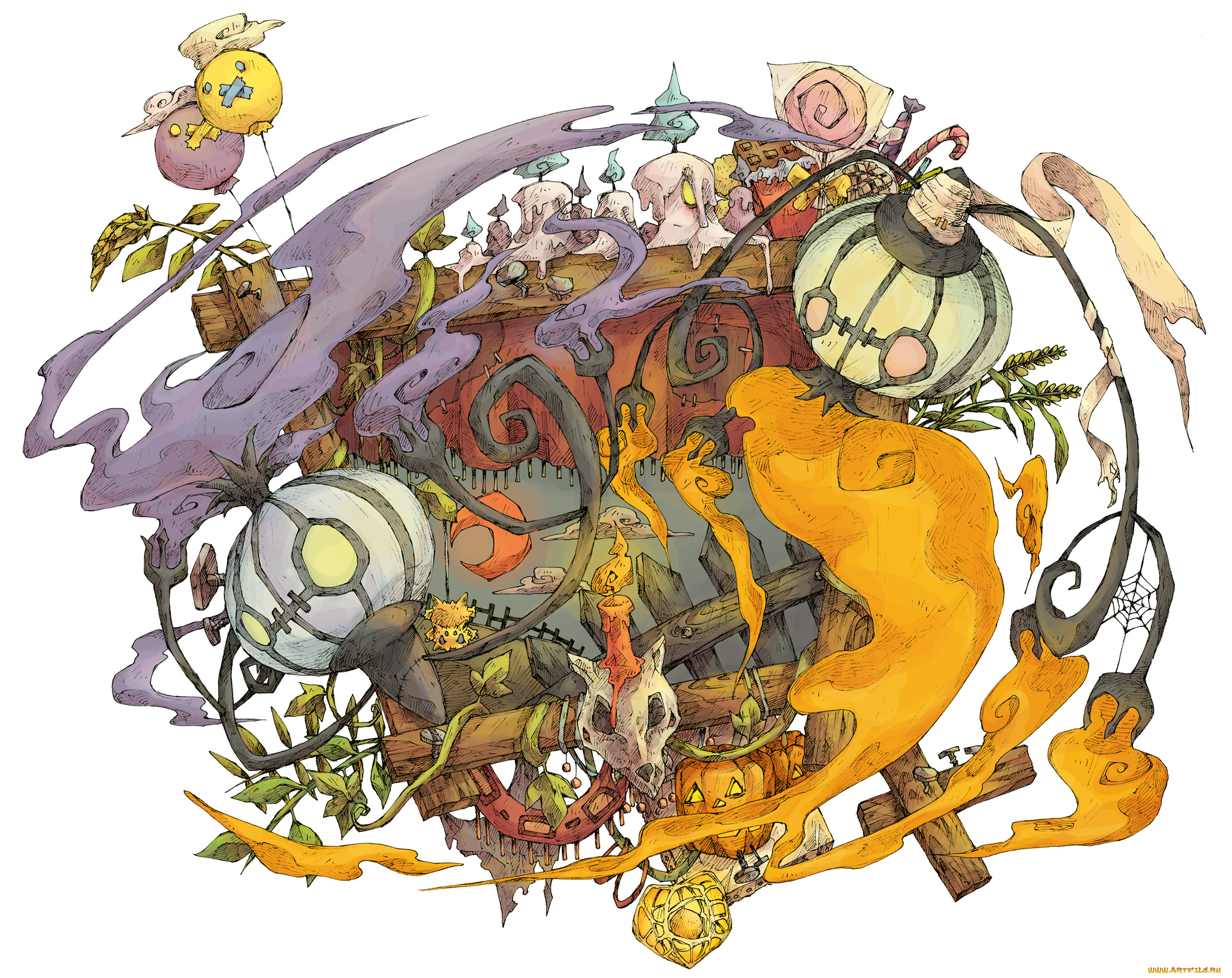 аниме, pokemon, белый, фон, арт, покемоны